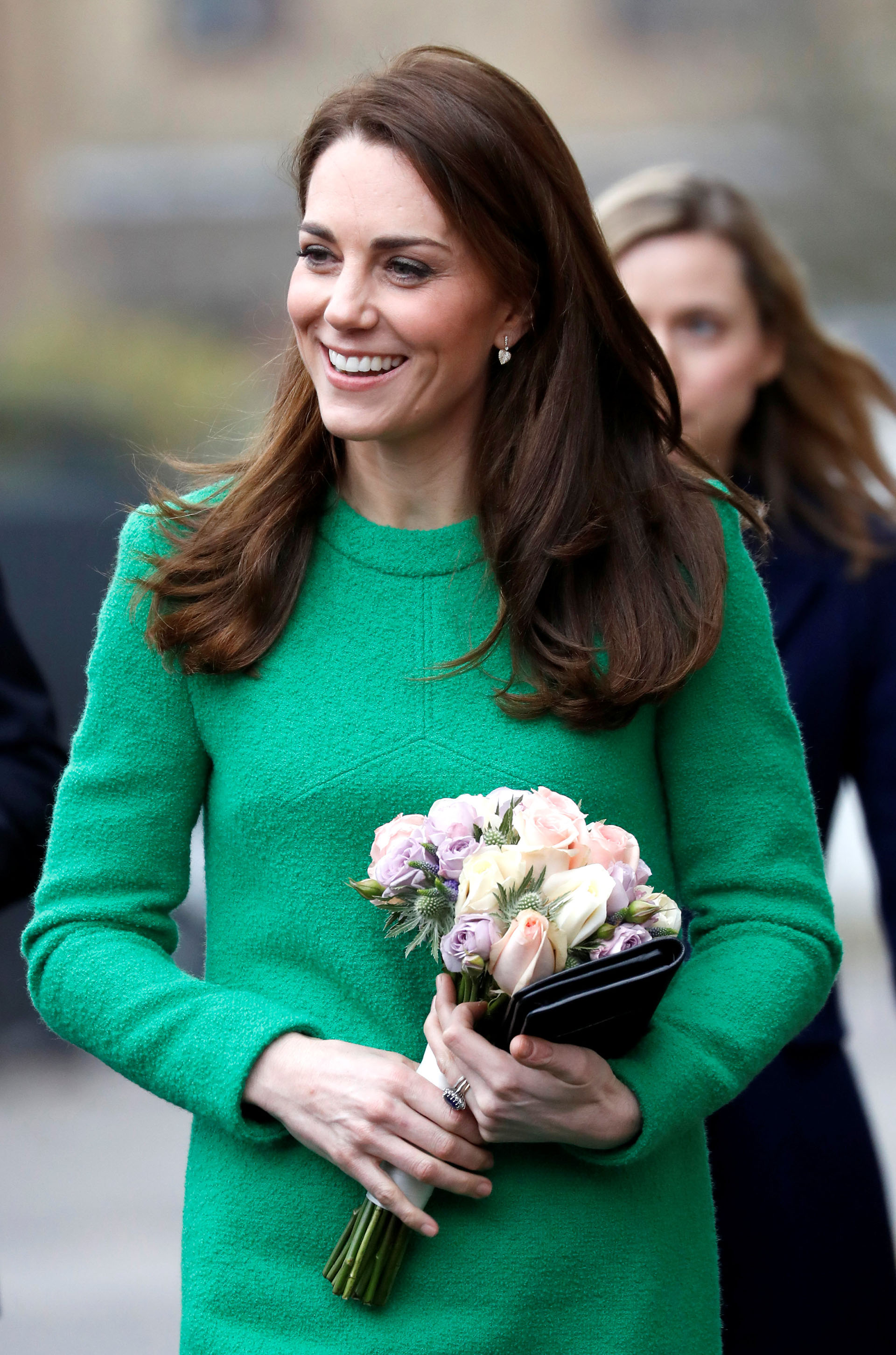 Catalina de Cambridge en su recorrido por una escuela primaria, en el marco de un programa de salud mental infantil en Londres