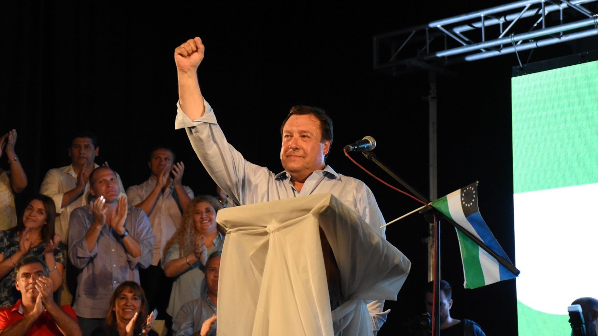 El gobernador Alberto Weretilneck