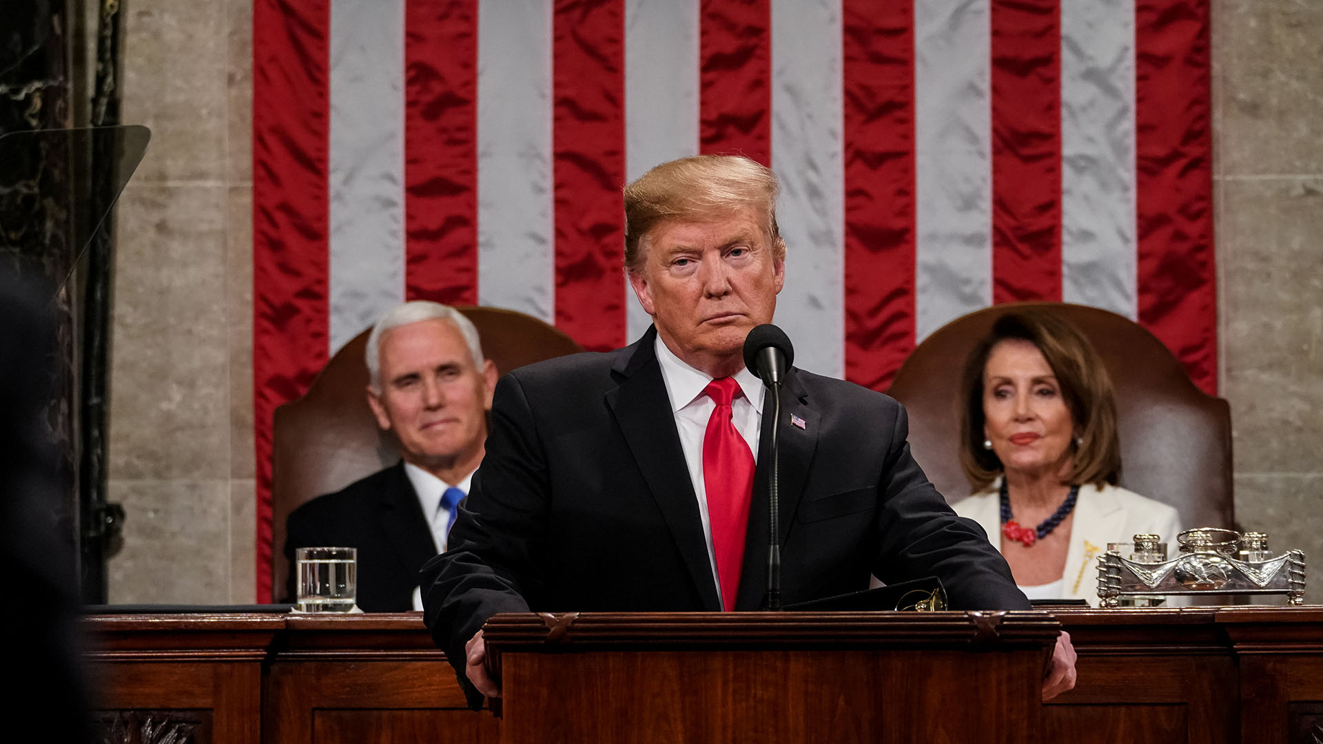 El presidente Trump habló sobre migración en su discurso. (Foto: Doug Mills/Pool via REUTERS)