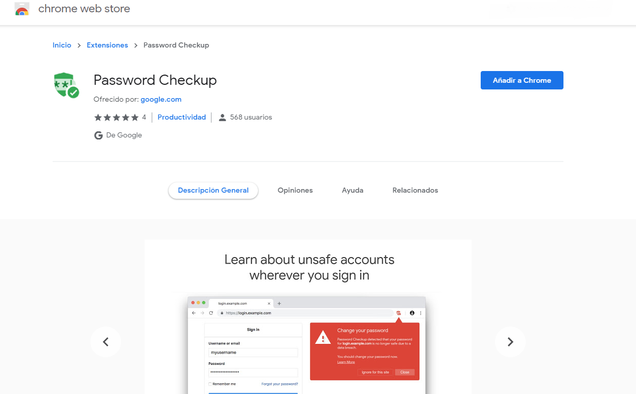 Password Checkup fue creado teniendo en cuenta la privacidad (Foto: captura de pantalla)