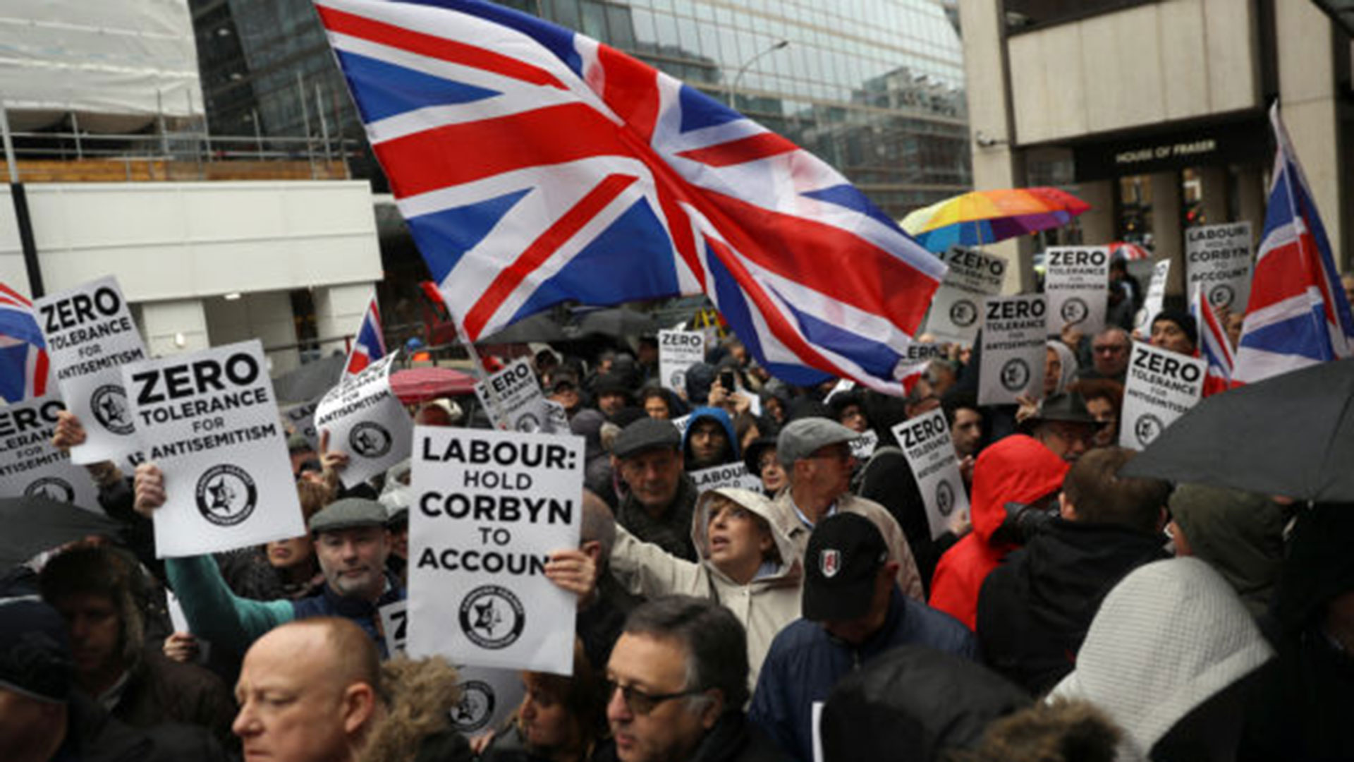 Manifestación en contra del antisemitismo en Reino Unido. (Reuters)