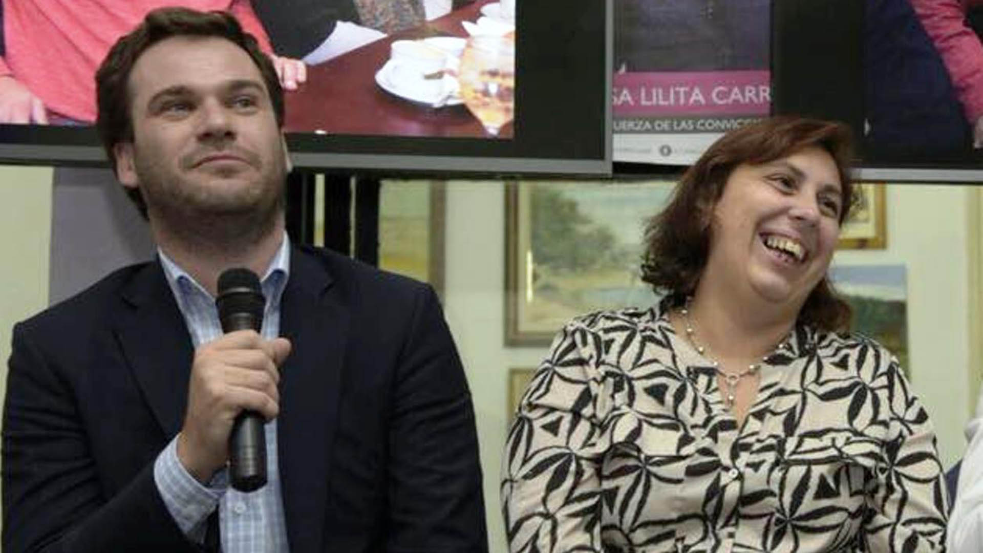 Juan Manuel López y Paula Oliveto