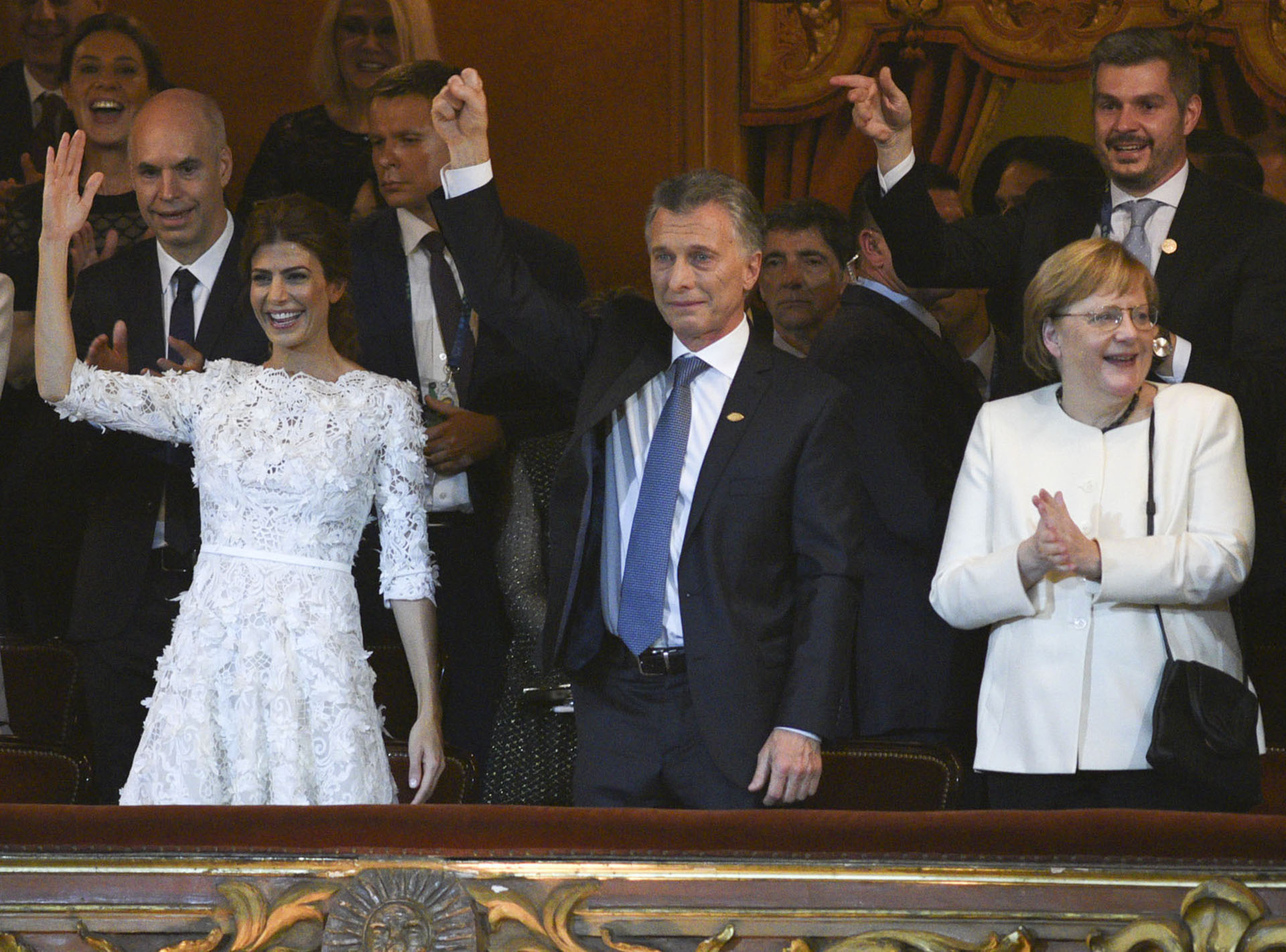 2018. Emocionado en la noche de Gala del Teatro Colon con motivo de la Cumbre del G20.