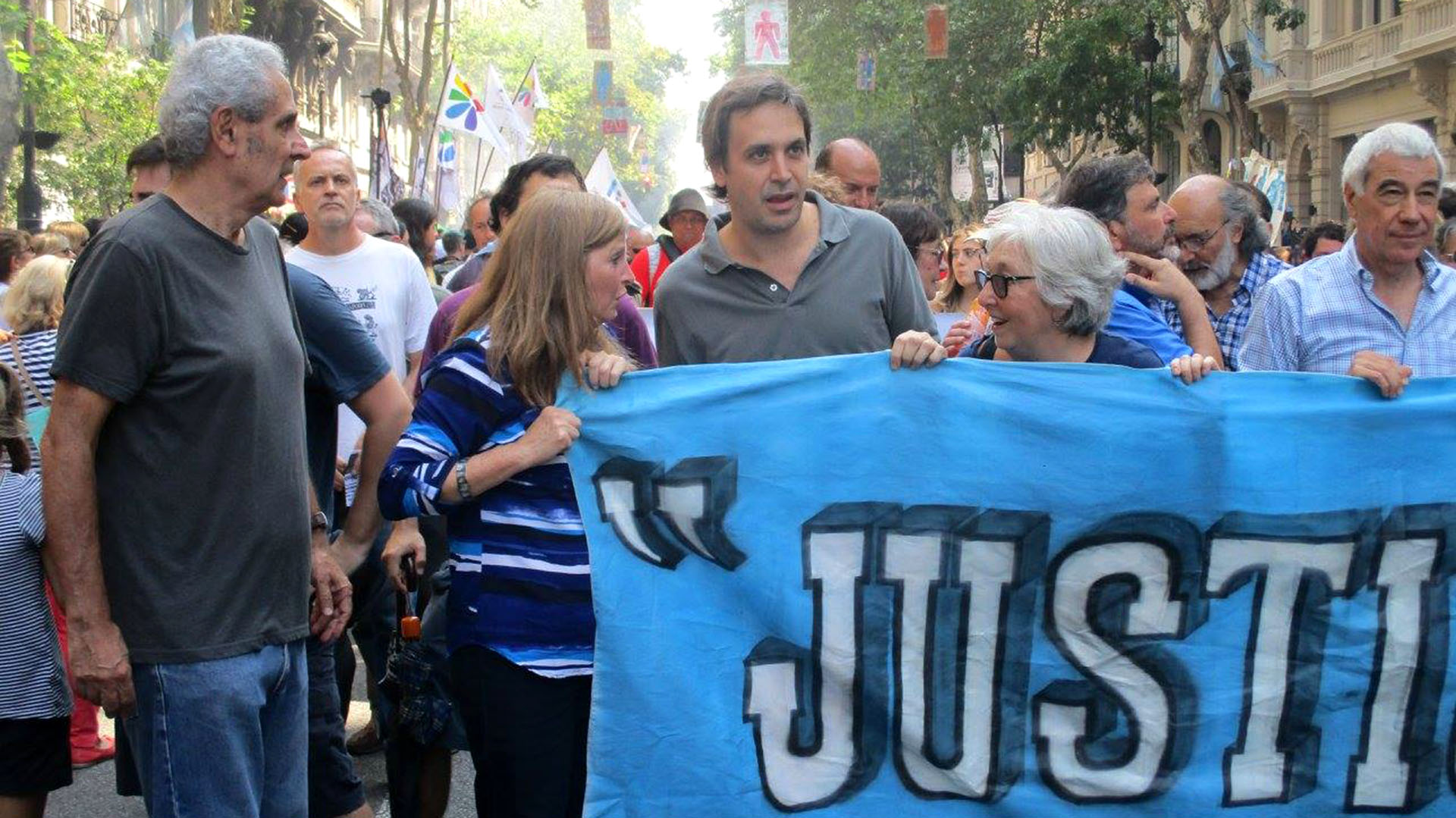 El juez Ramos Padilla, en una marcha de Justicia Legítima (@JusticiaLegítima)