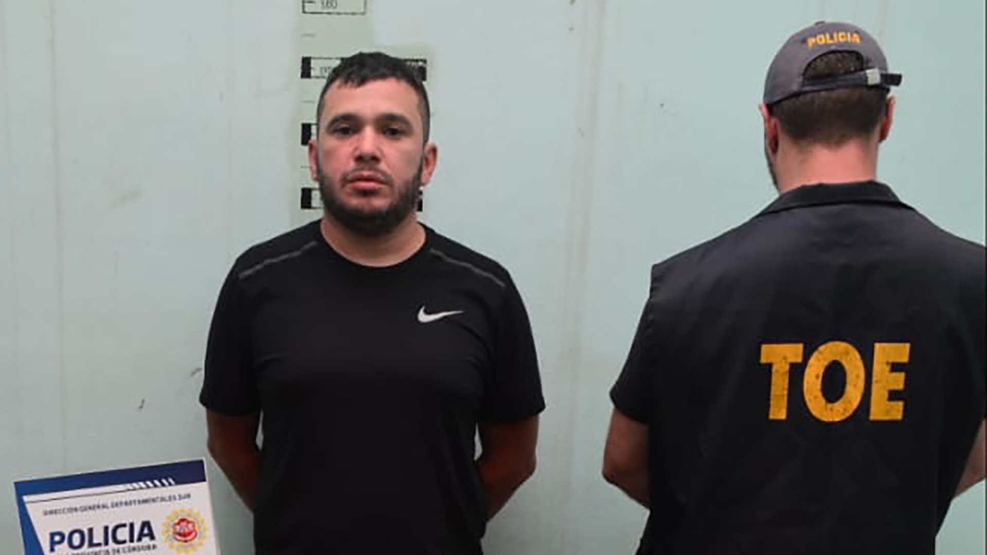 Lindor Alvarado en su última detención.