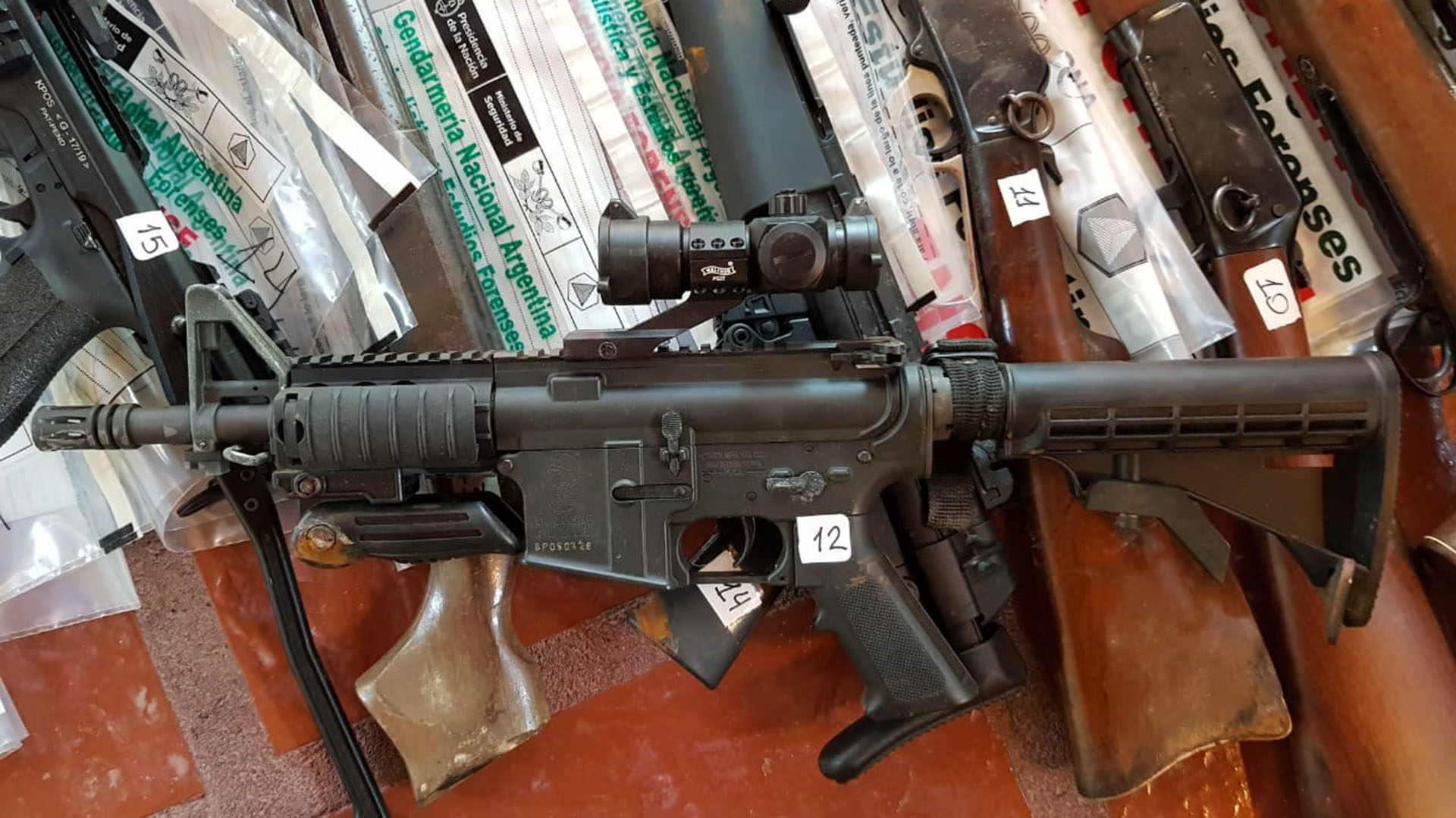 En la casa hallaron 137 armas. Yebra tiene registrada 119