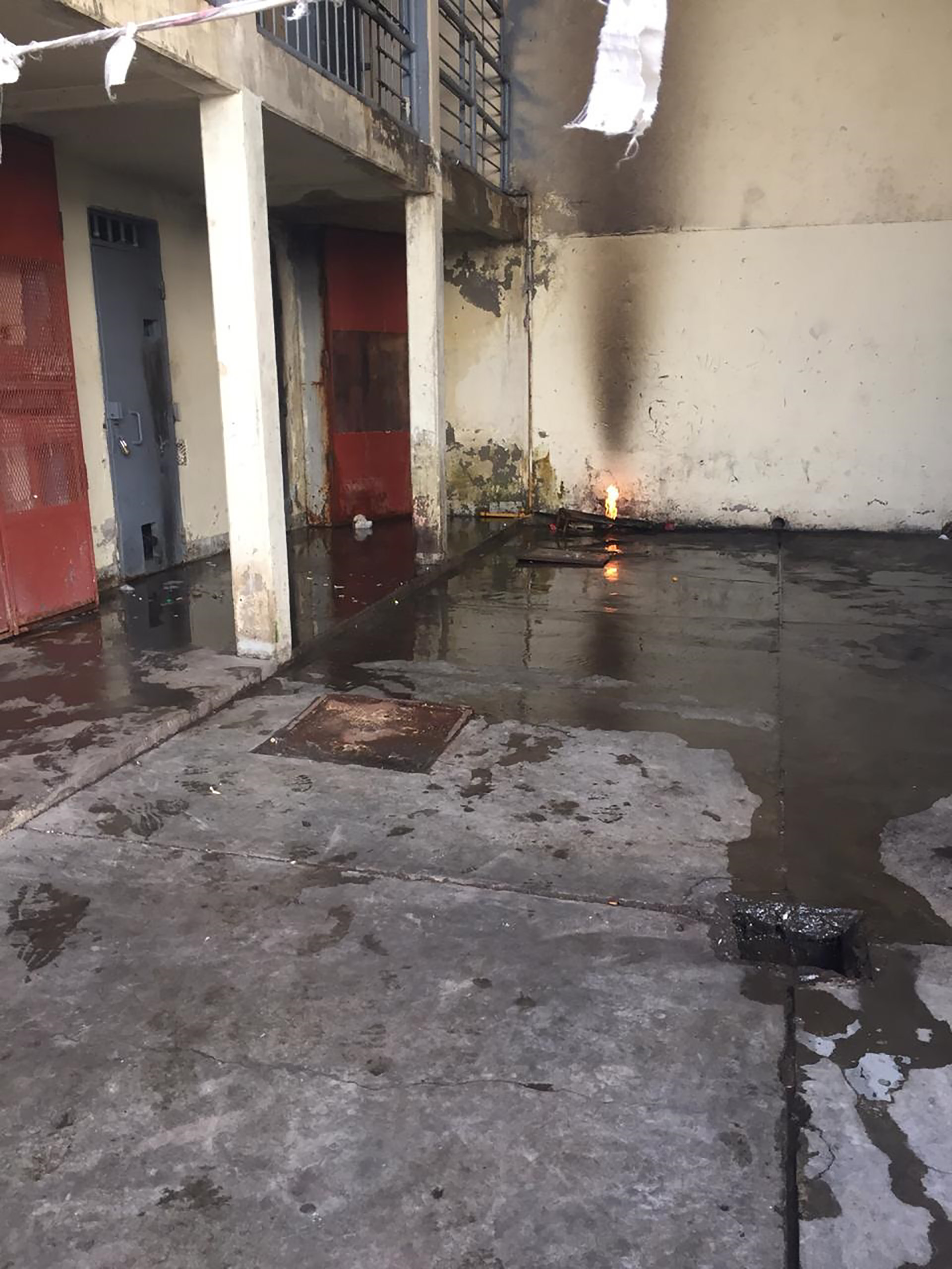 Uno de los patios del Complejo Penitenciario Federal N° V Luján de Cuyo