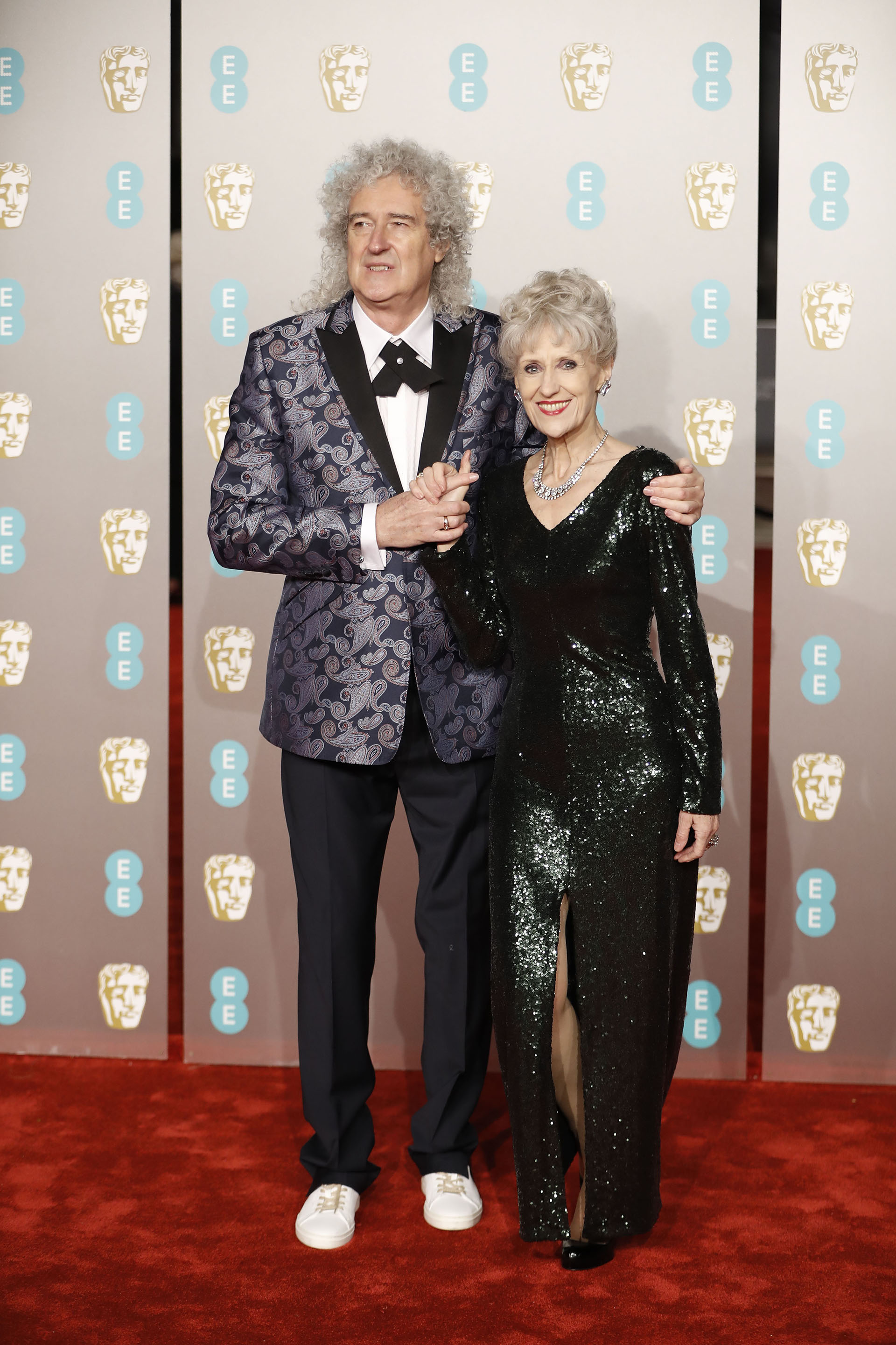 Brian May y su esposa Anita Dobson