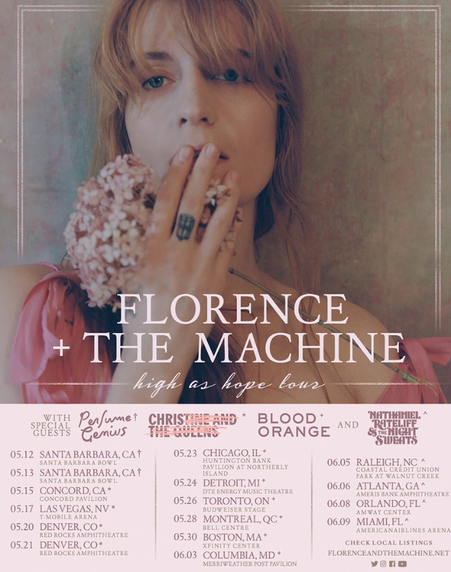 Florence + The Machine promocionó su última gira (Foto: @flo_tweet)