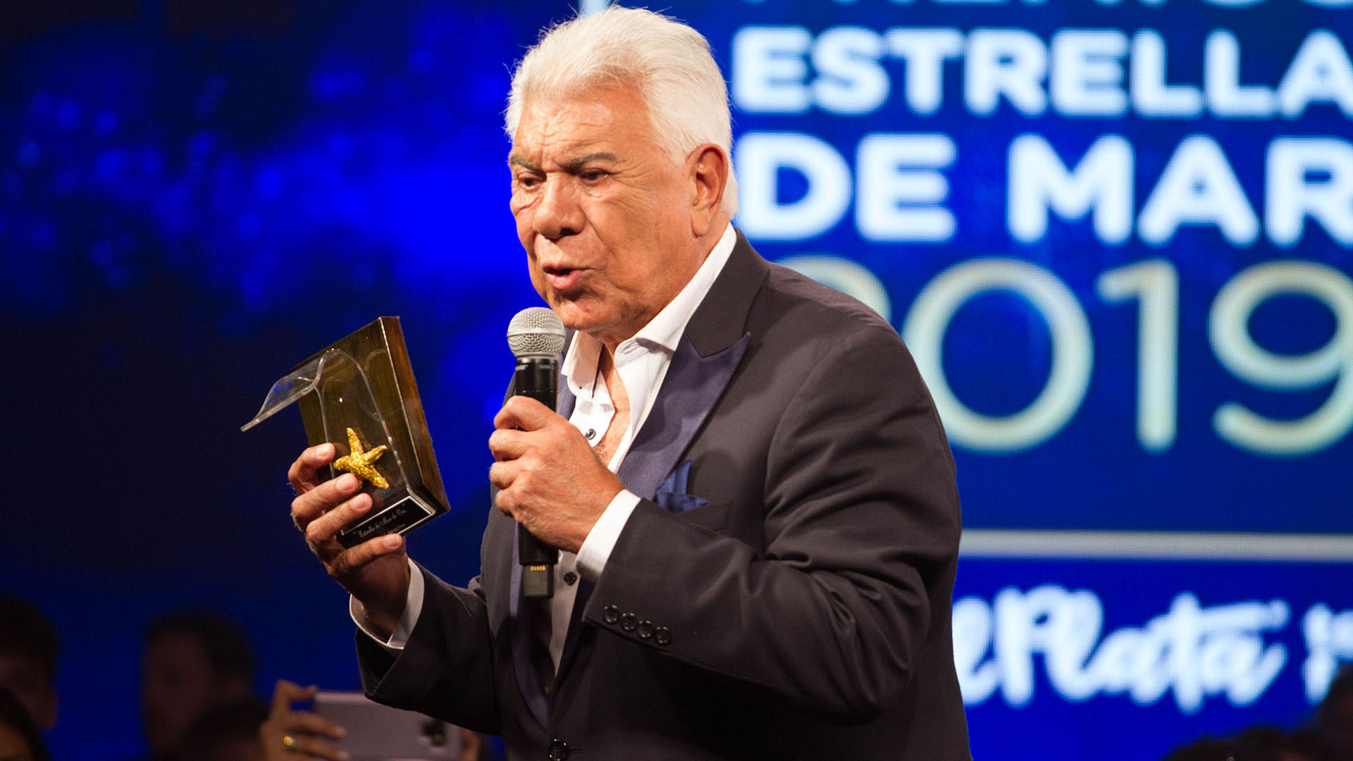 El actor le dedicó el premio a sus familiares (Cintia Haag)