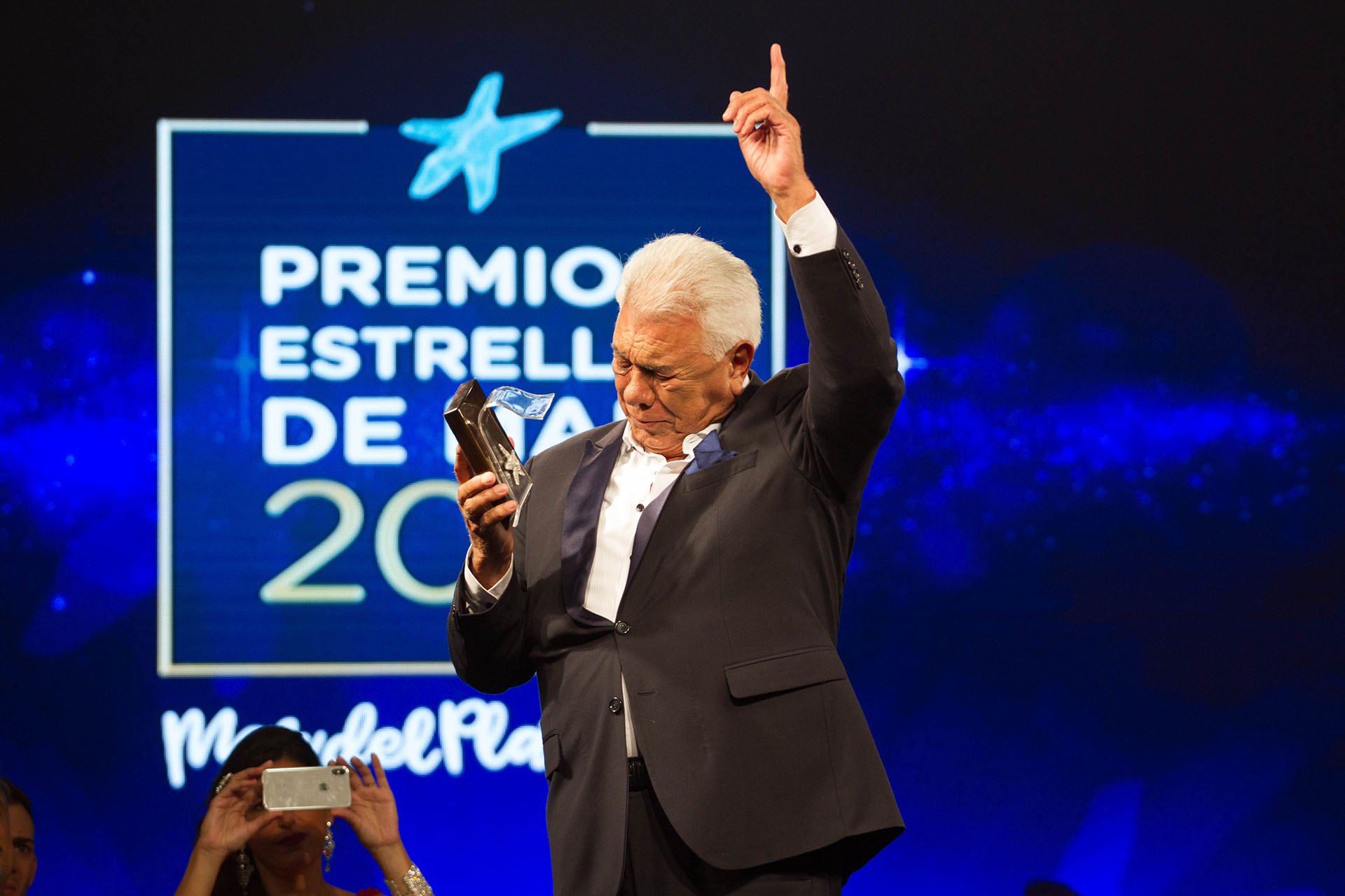 Raúl Lavié fue premiado en Mar del Plata (Cintia Haag)