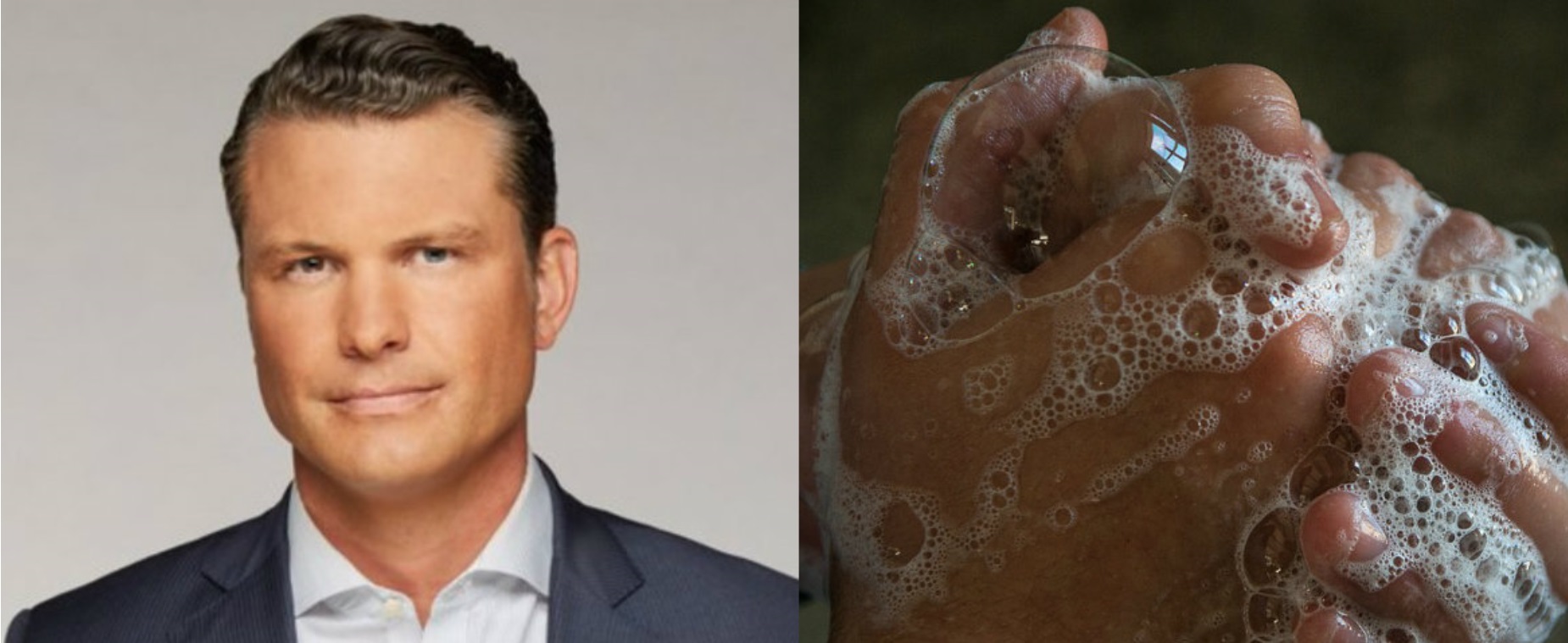 El conductor de televisión de la cadena Fox, Pete Hegseth, dijo que “me he inoculado. Los gérmenes no son una cosa real. No puedo verlos por lo tanto, no son reales” al aire durante su programa dominical Foto: (Twitter y Pixabay)