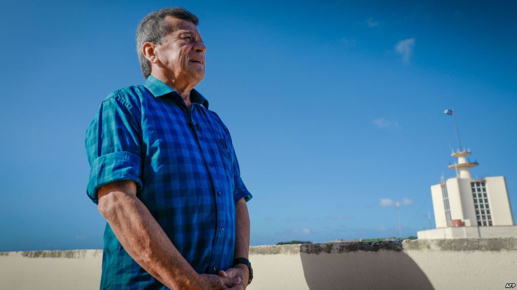 Pablo Beltrán, jefe del ELN en La Habana el 18 de octubre de 2018.
