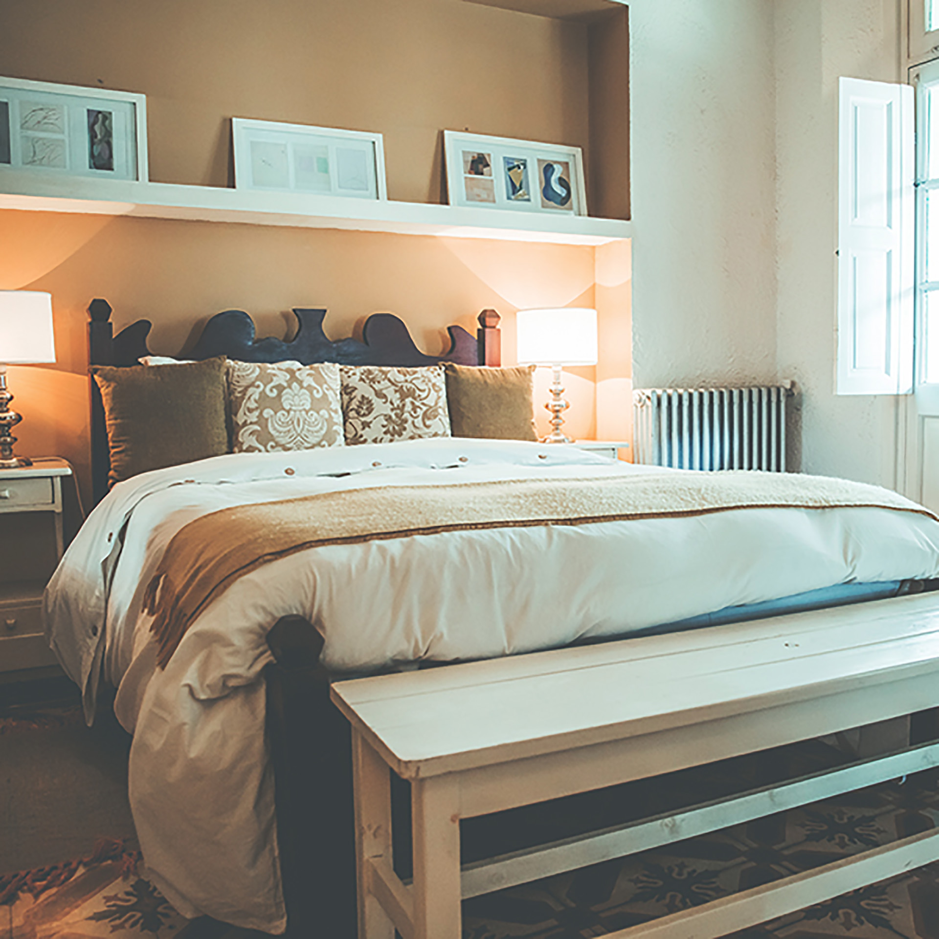 Habitaciones remodeladas con el espíritu de época