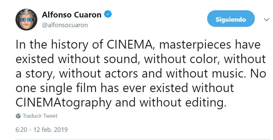 (Foto: Twitter/alfonsocuaron)