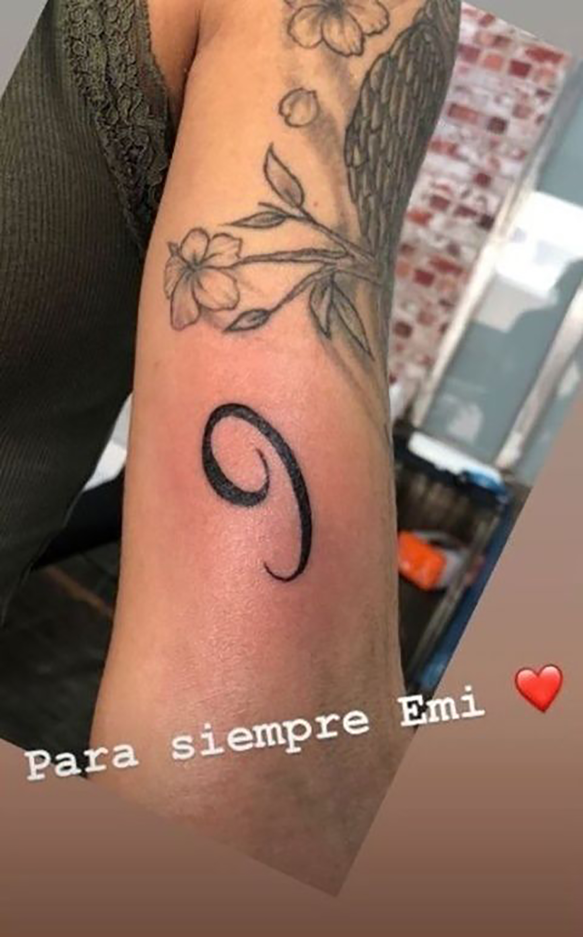 Luiza Ungerer publicó en Instagram una imagen de su tatuaje en homenaje a su ex novio Emiliano Sala