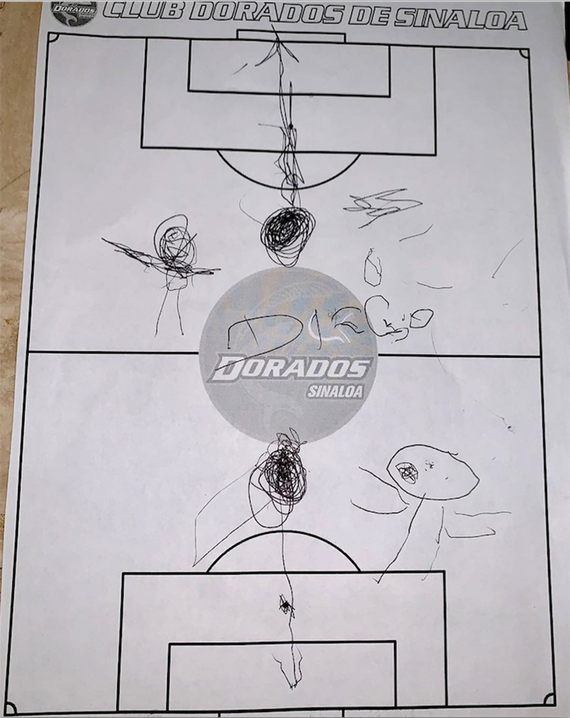 El dibujo de Dieguito a Diego. ¿Fututo DT?