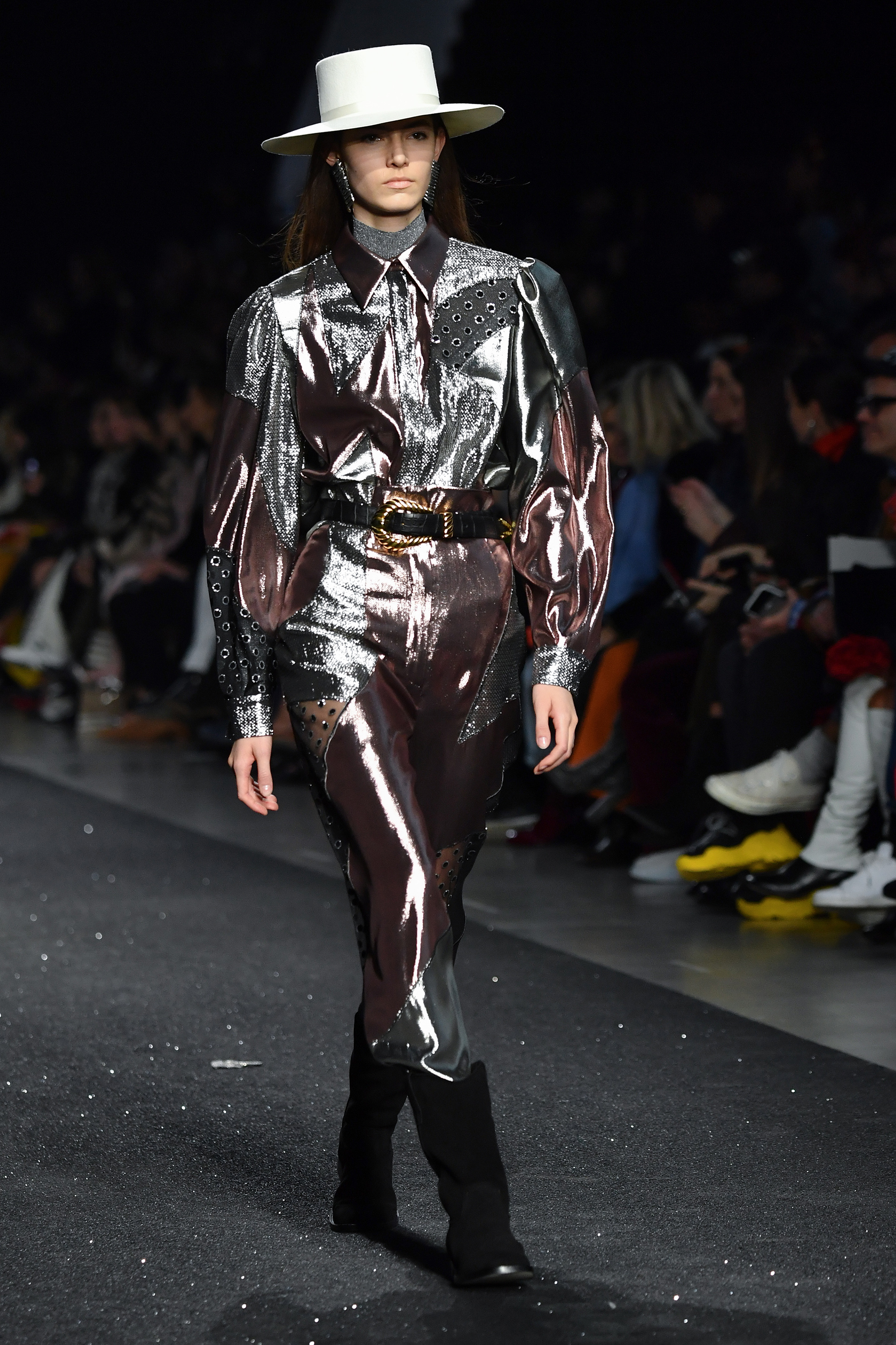 milan Colección otoño/invierno 2018 de Alberta Ferretti (Photo by Andreas SOLARO / AFP)