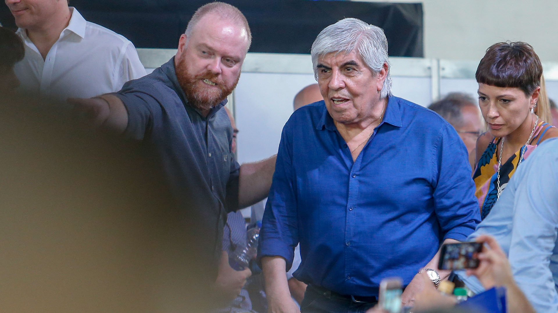 El líder del sindicato de Camioneros Hugo Moyano