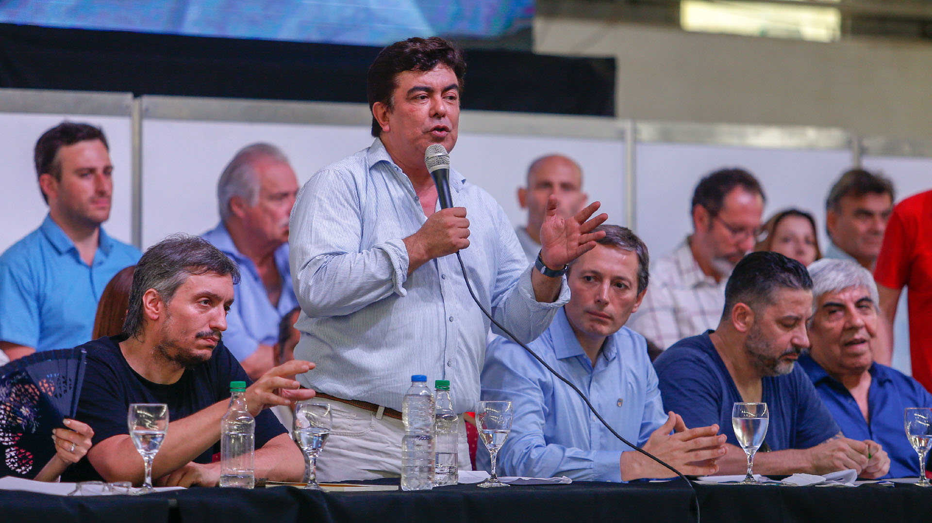 El presidente del Congreso del PJ, Fernando Espinoza