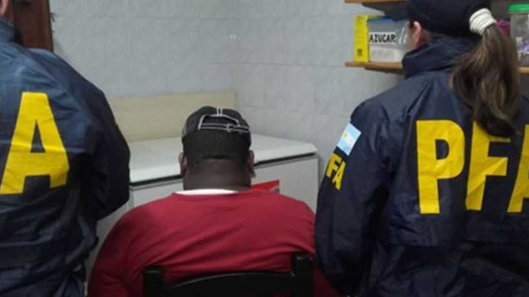 “El Mutante”, tras ser detenido.