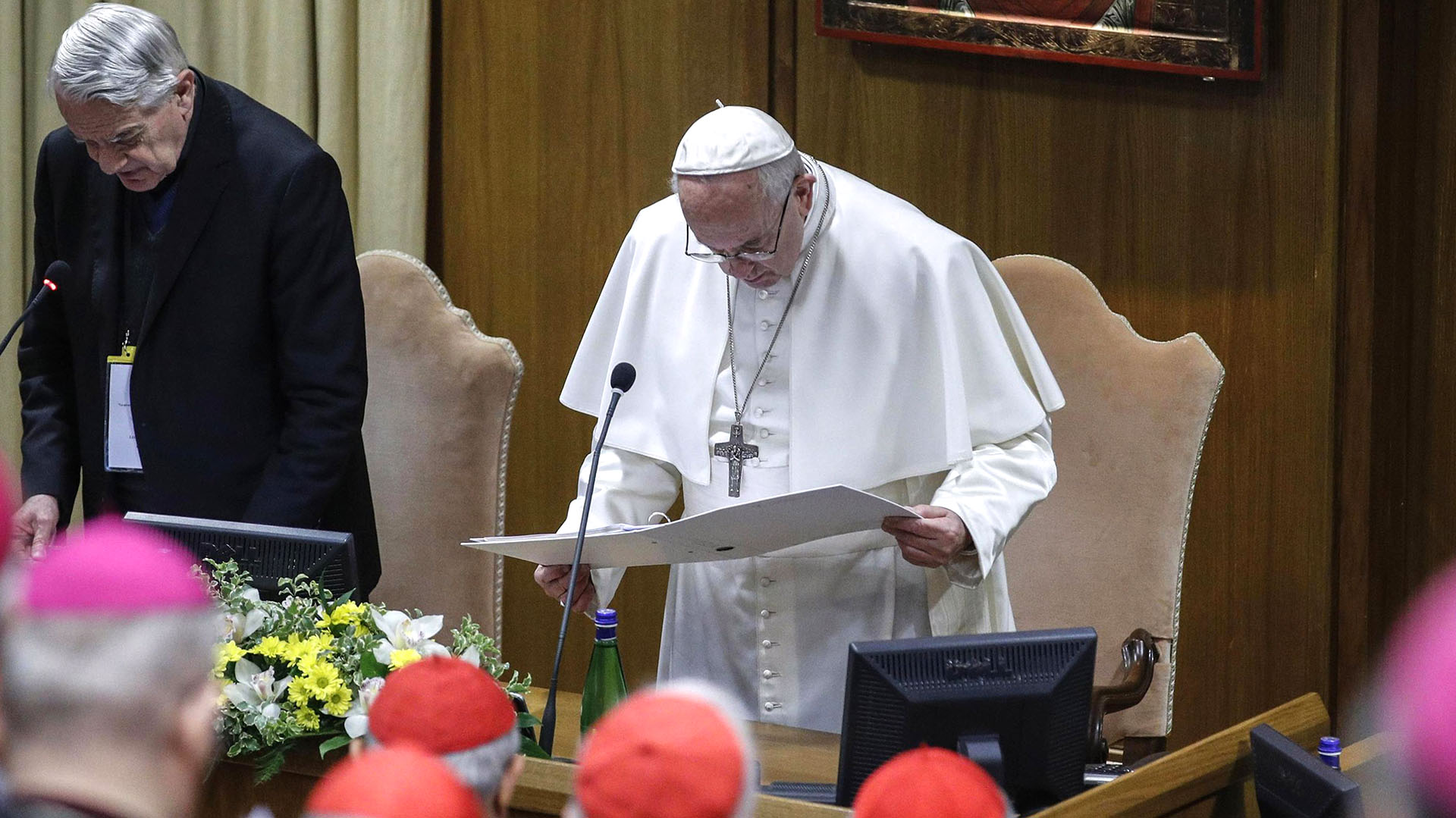 El papa Francisco es el principal impulsor de la cumbre (Photo by GIUSEPPE LAMI / POOL / AFP)