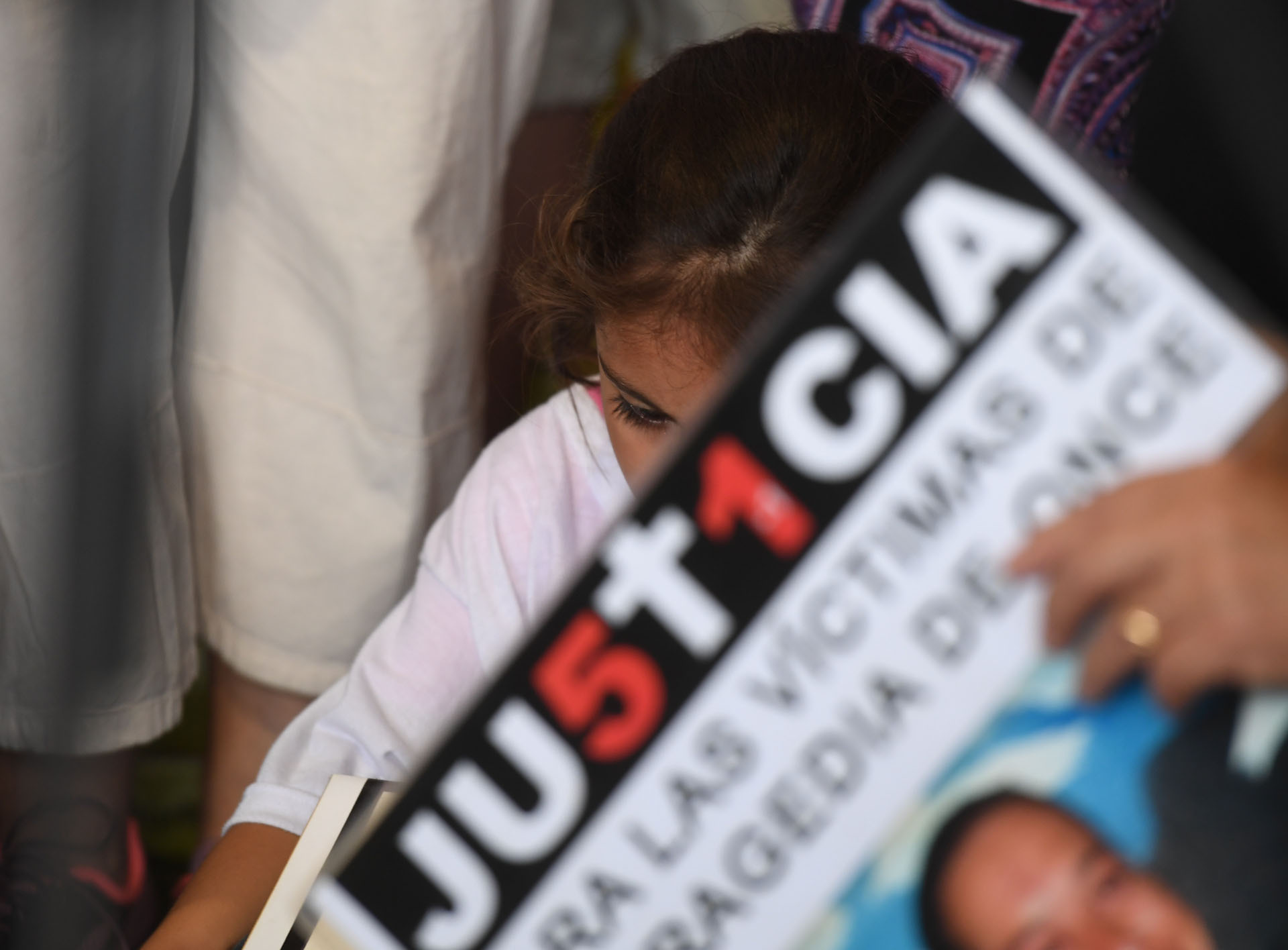 “Justicia” fue la palabra que se replicó en los carteles de los familiares