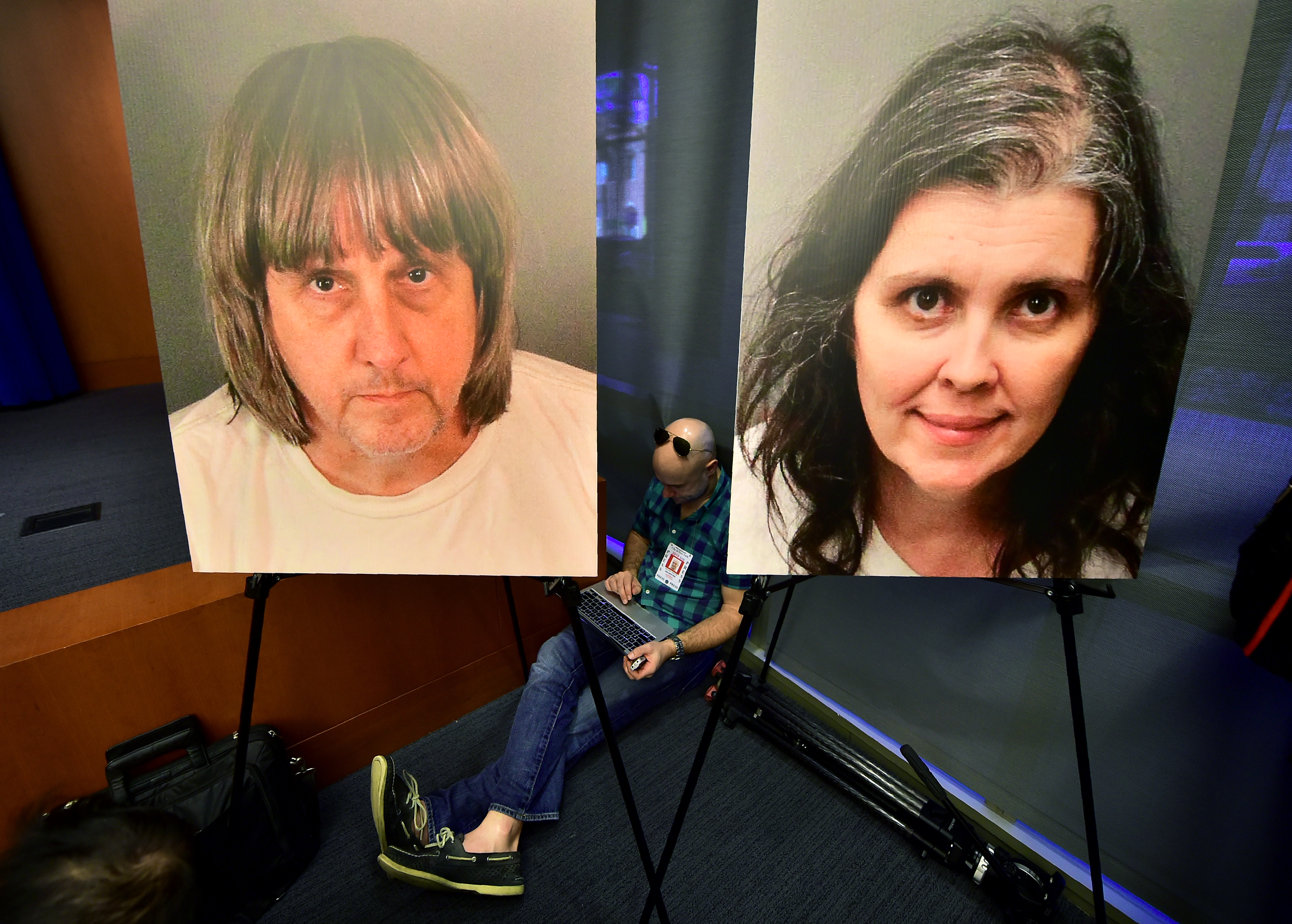 Los padres de la casa del horror. (Foto: FREDERIC J. BROWN / AFP)