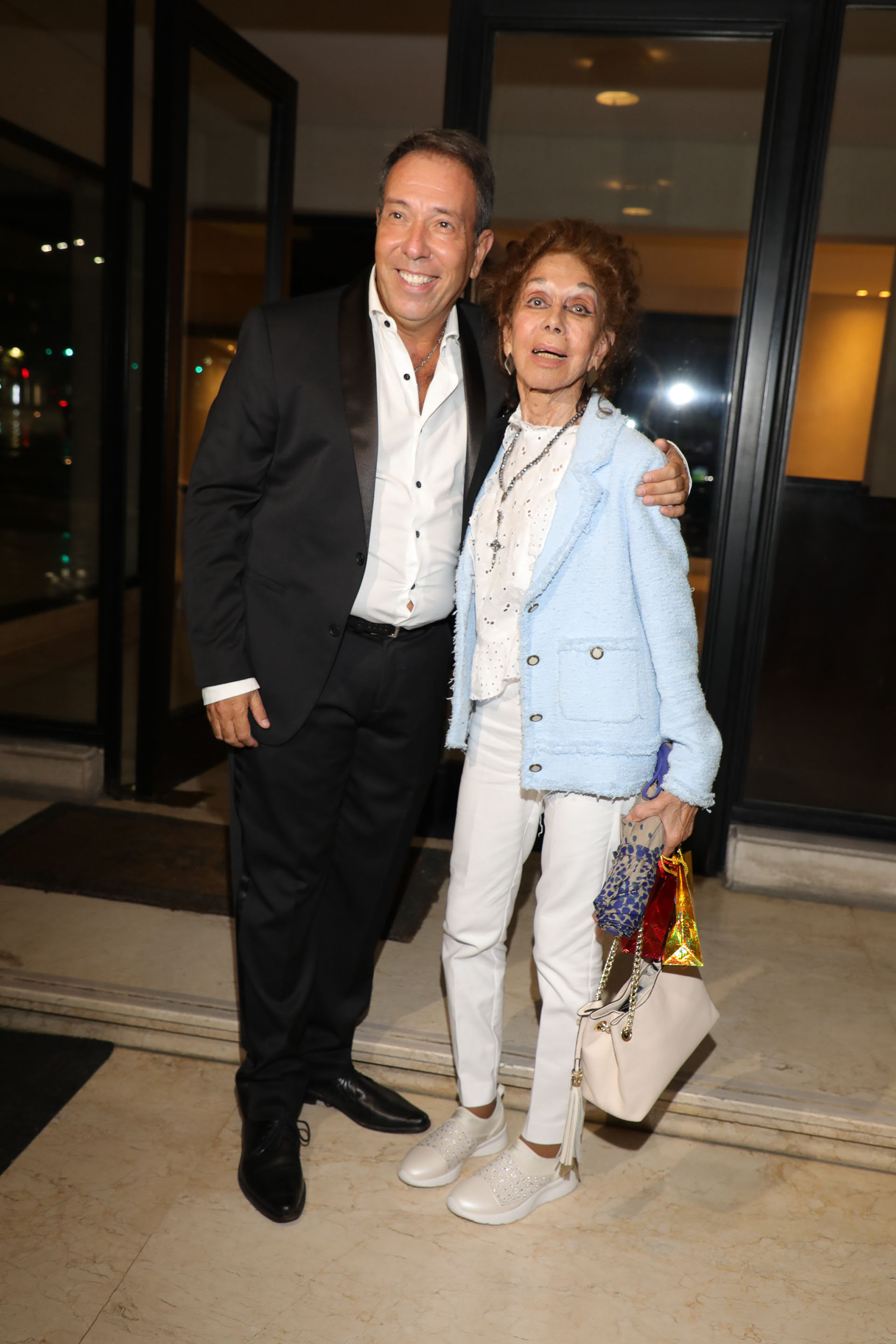 Alejandro Veroutis junto a Coca Calabró