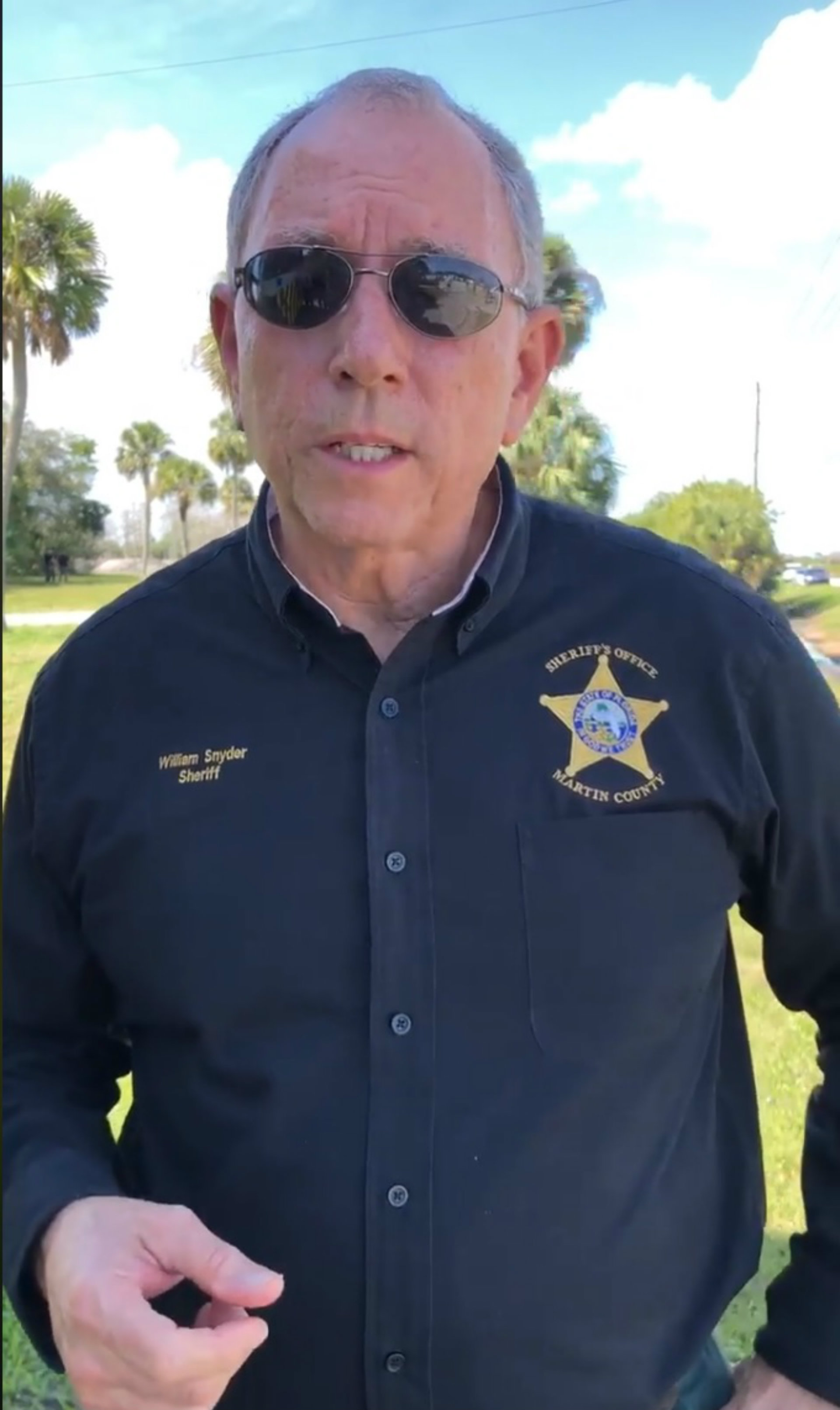El sheriff William Snyder (Facebook)
