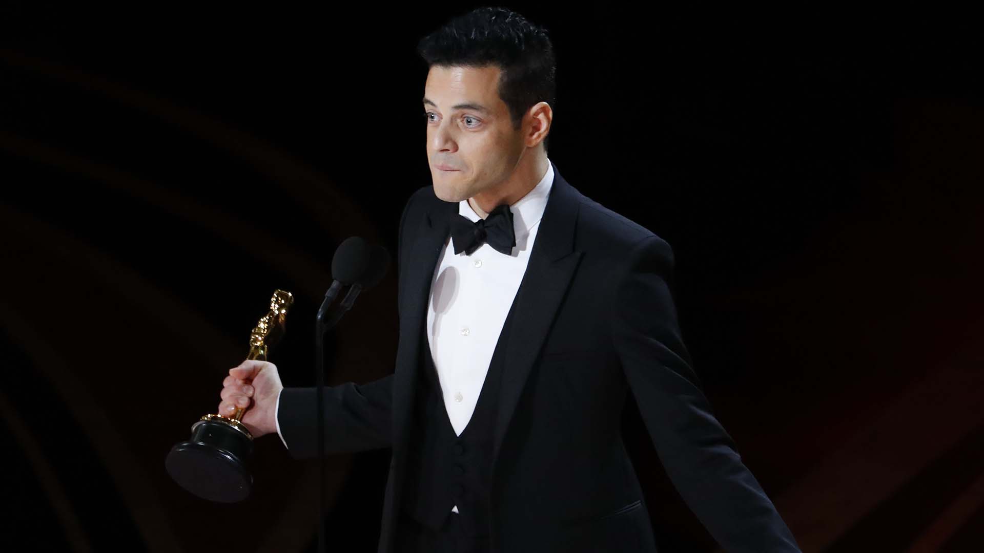 Rami Malek fue premiado por su labor en “Bohemian Rhapsody” (REUTERS/Mike Blake)