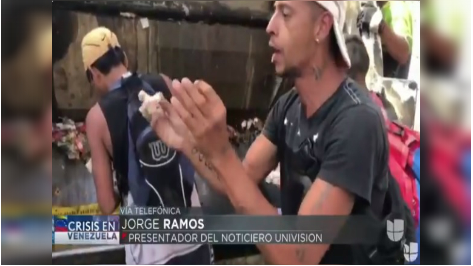 El video se grabó cerca del Palacio de Miraflores (Captura de pantalla)