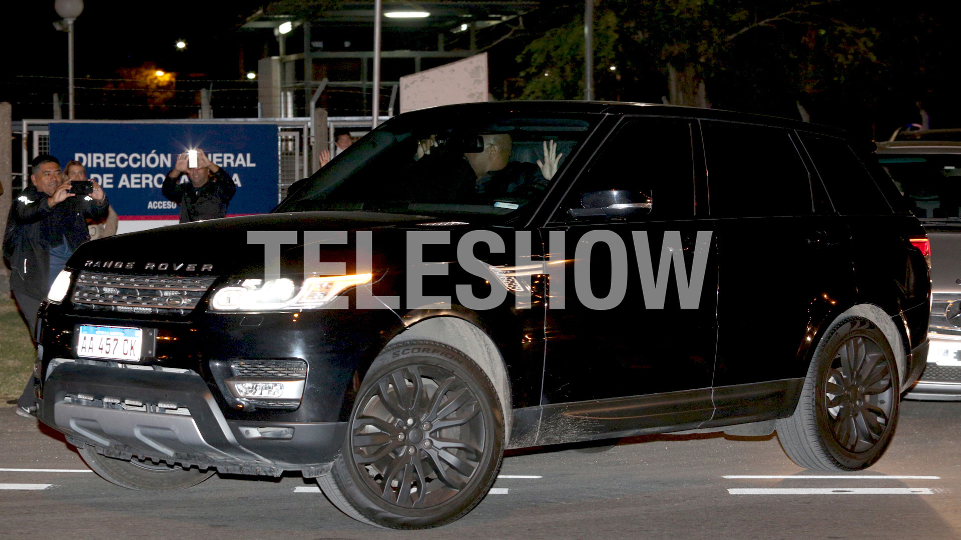 La camioneta en la que se trasladó Luis Miguel junto a sus acompañantes (Mario Sar)