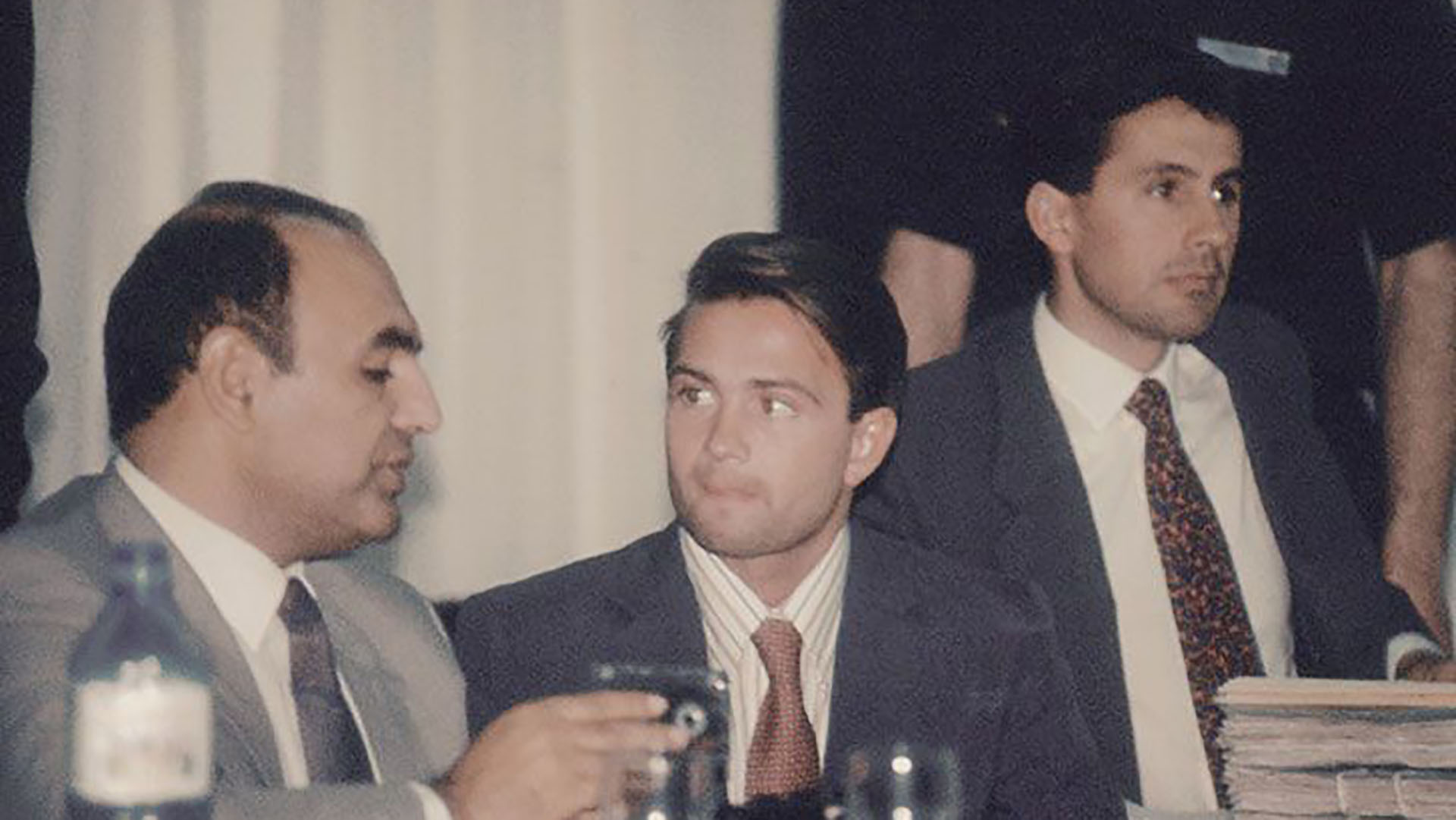 En en centro, el subteniente Ignacio Canevaro, condenado a 15 años de prisión (CEDOC)