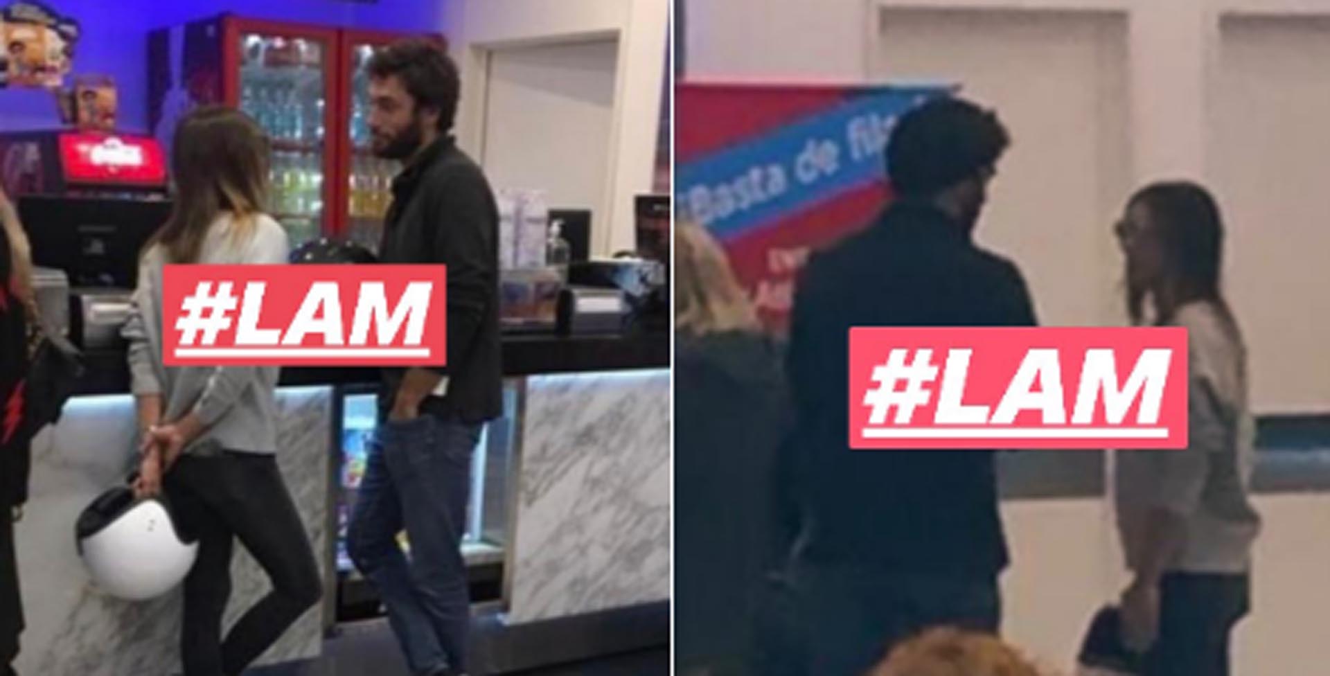 Las fotos de Pampita con Balcarce en un complejo de cines
