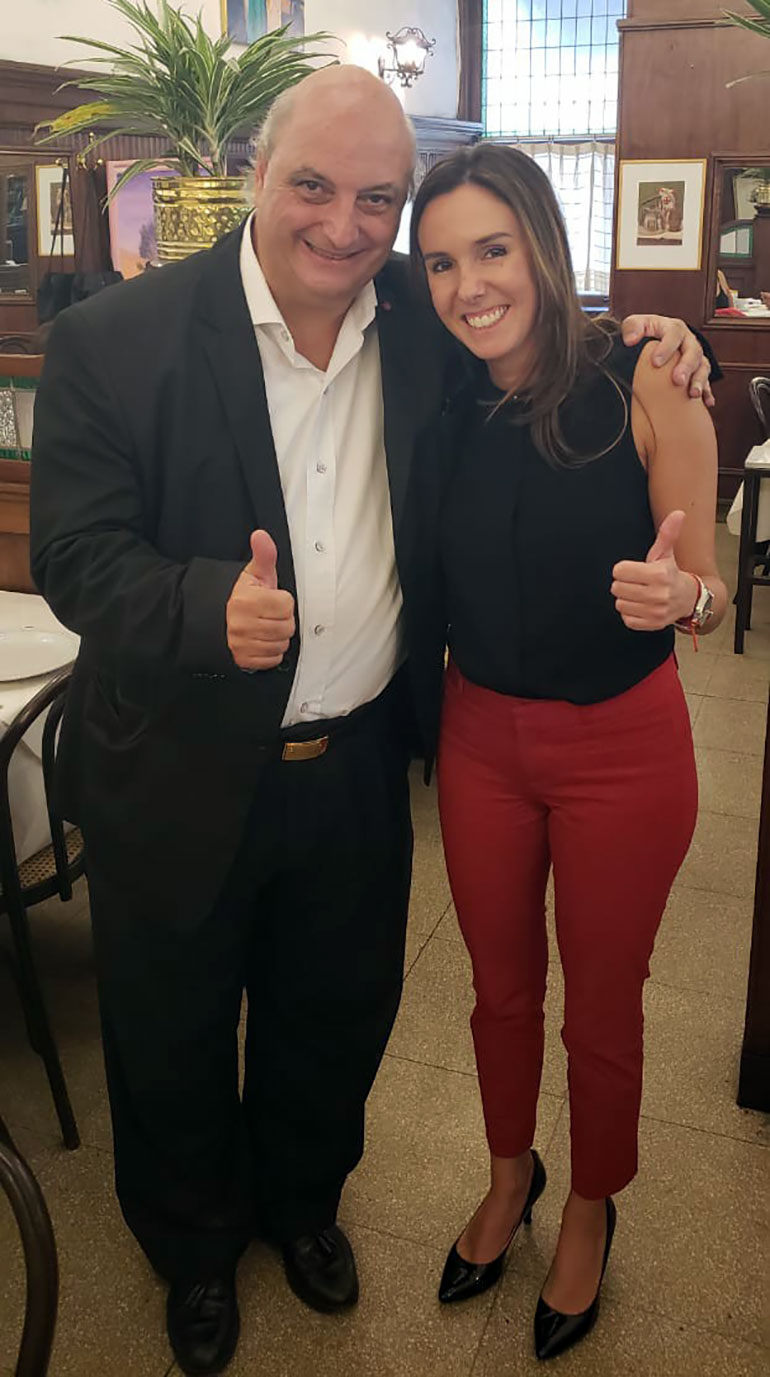 Pablo Garzonio con la embajadora de Venezuela (2)