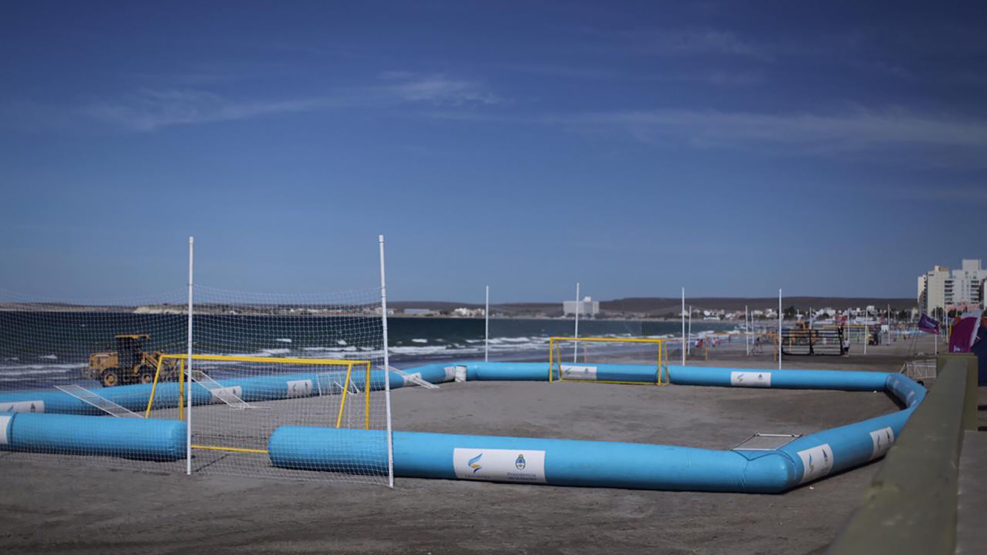 Así es la cancha donde se disputarán los partidos de fútbol playa