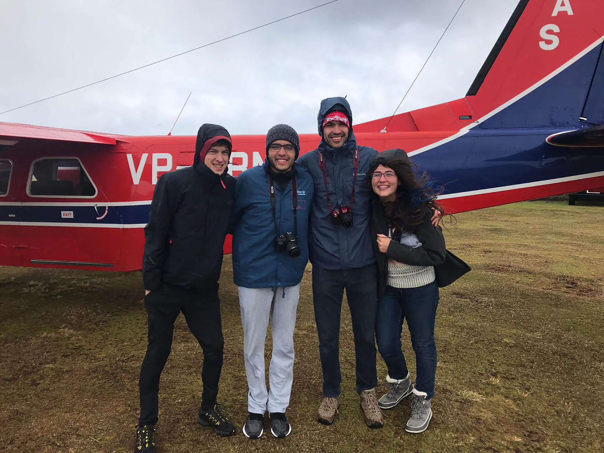 Nicolás viajó junto a estudiantes de Uruguay, Brasil y Chile