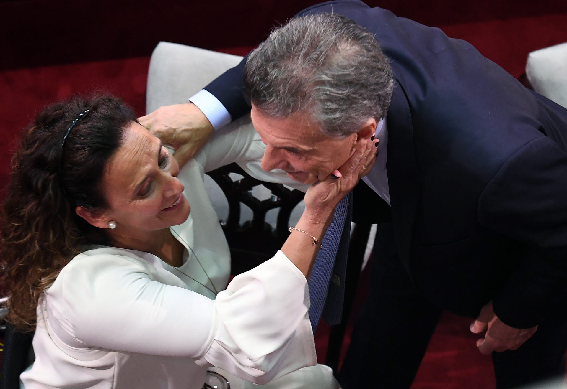 Macri saluda a Michetti