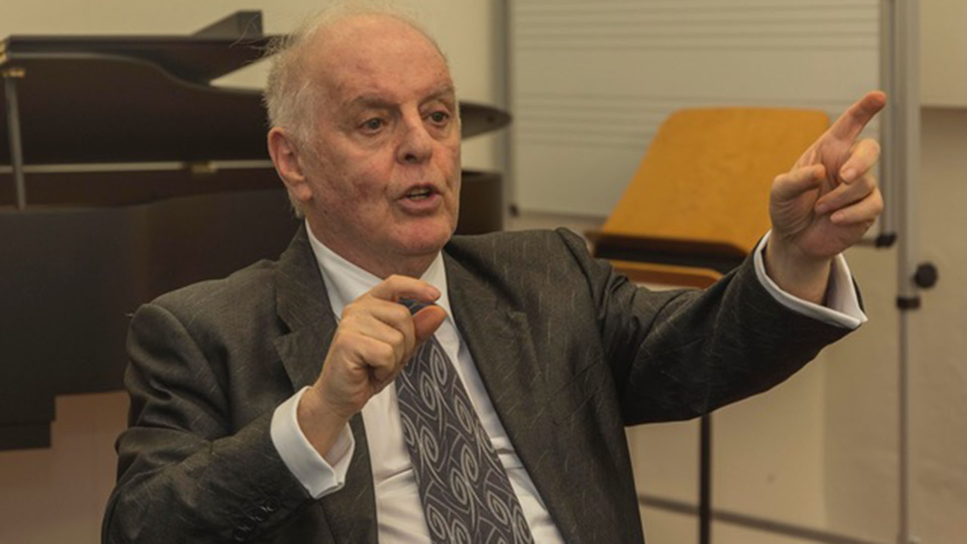 Daniel Barenboim durante la conferencia de prensa del 01/03. Foto: Martín T. Raggio