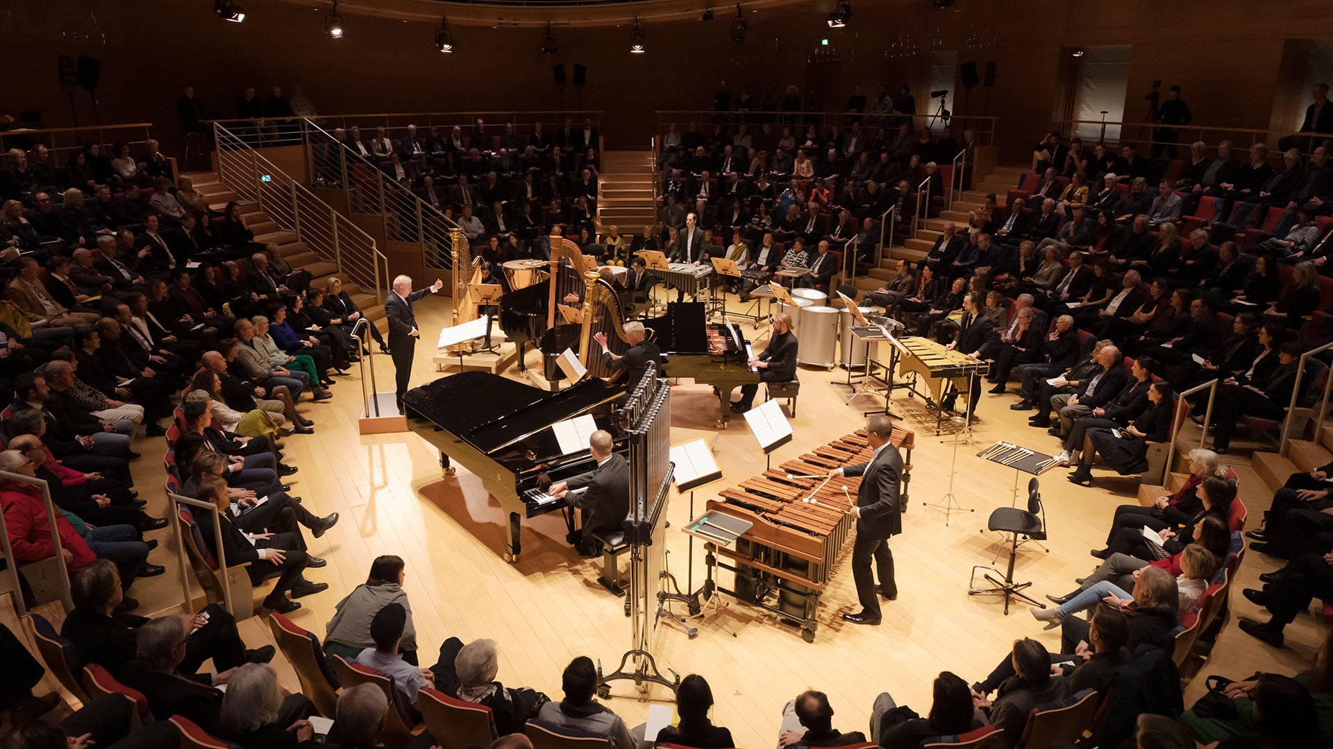 Vista de la Sala Pierre Boulez durante el concierto del 28/02. Foto: © Peter Adamik