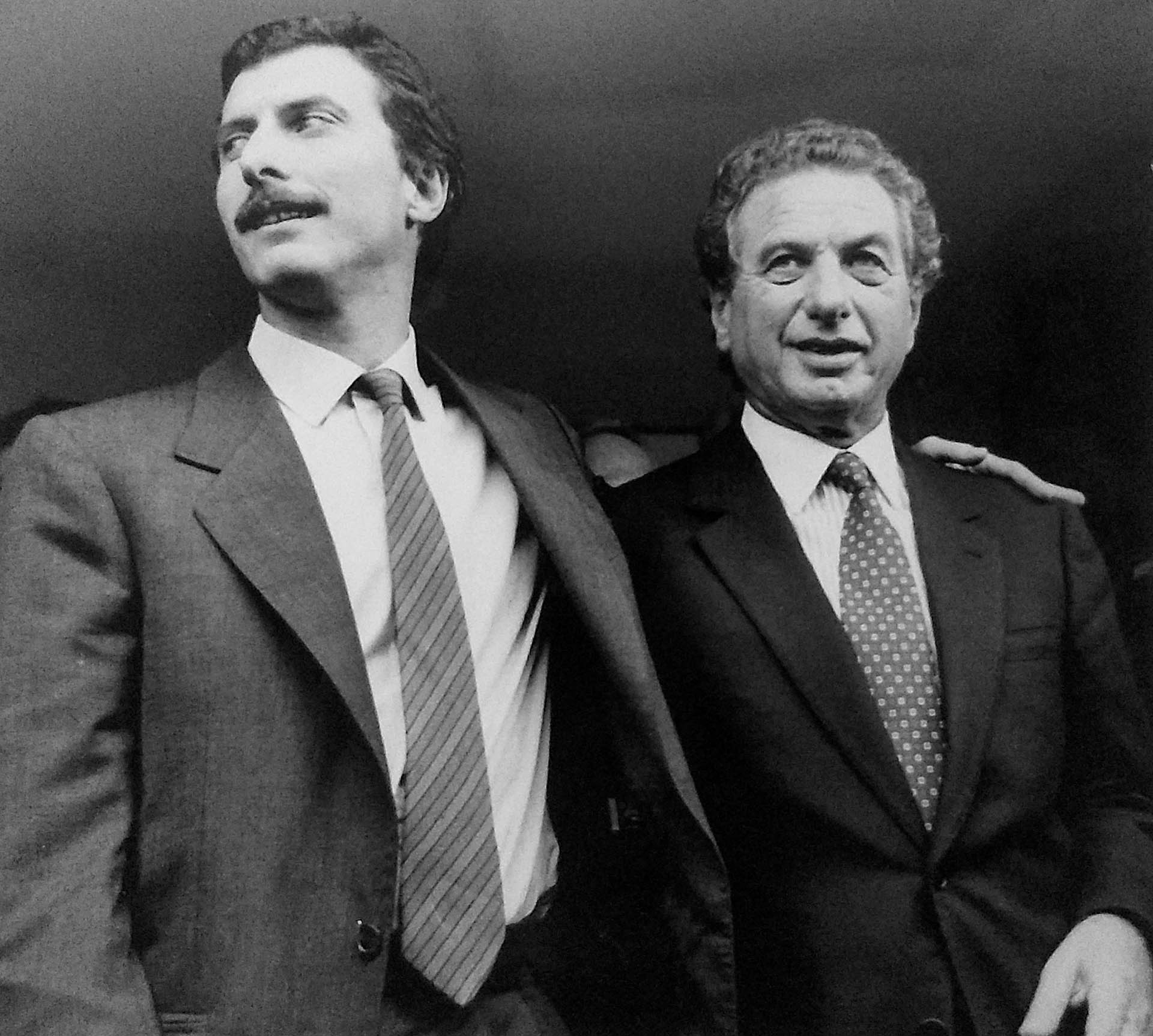 Durante la década del ’80 Franco Macri sumó a su hijo mayor Mauricio en la gestión empresarial (REUTERS)
