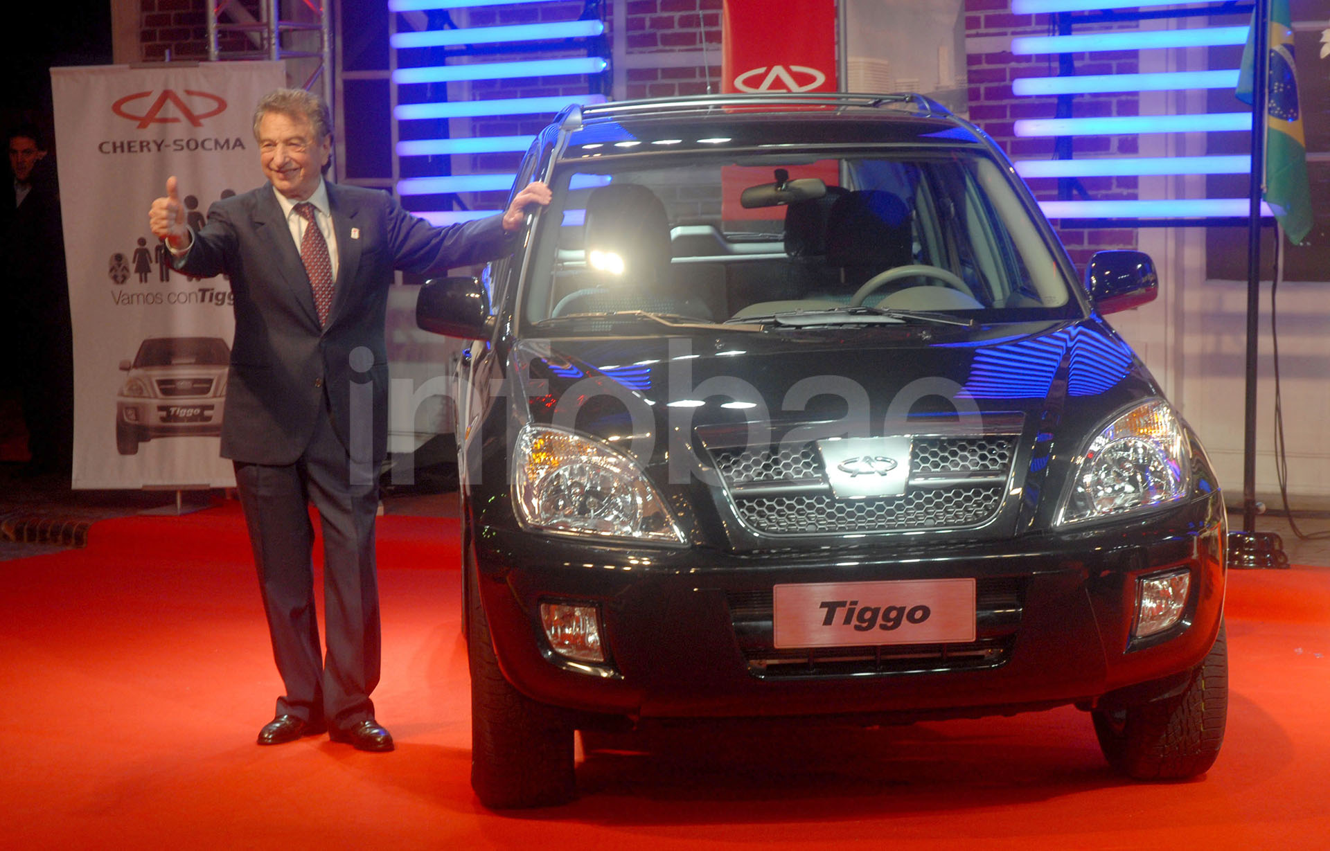 El lanzamiento de la camioneta Chery Tiggo en la Argentina fue uno de los dos primeros emprendimientos concretados por el empresario con China (Enrique García Medina)