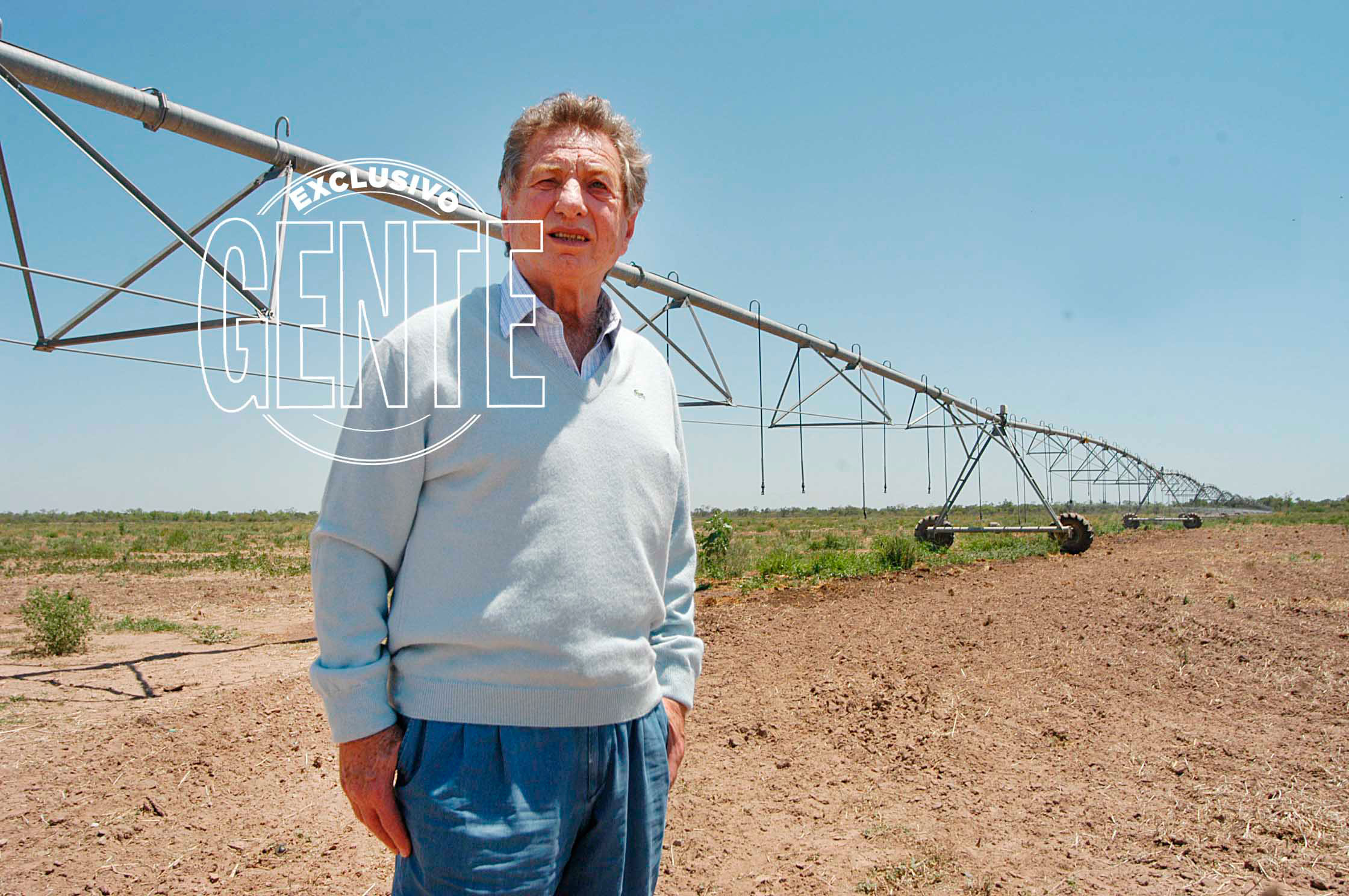 Franco Macri en su campo El Yuto, sobre la ruta 34 en Salta. Foto: Enrique García Medina/GENTE
