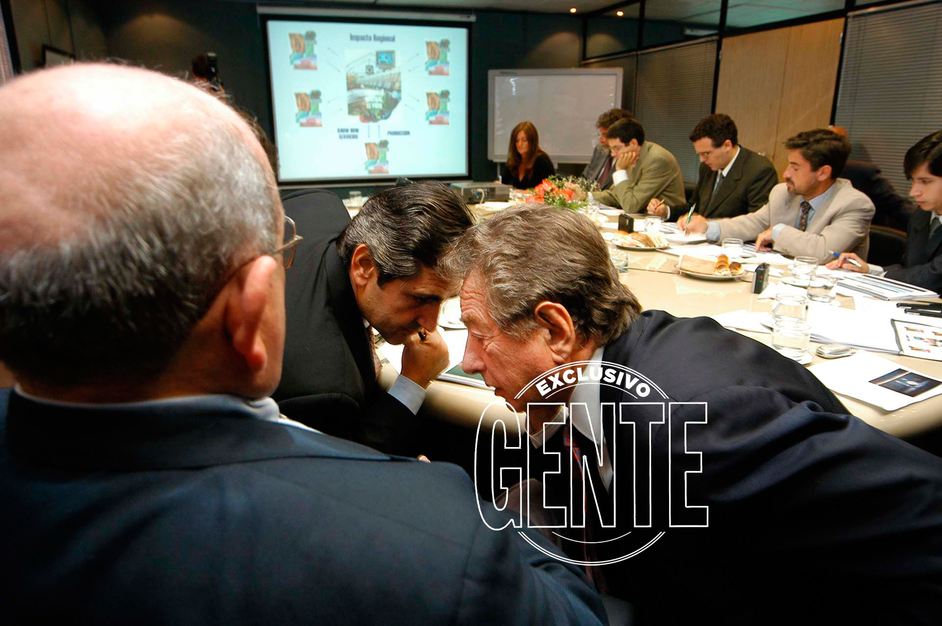 Macri, en una de sus reuniones en SOCMA. Foto: Enrique Garcia Medina/Revista GENTE