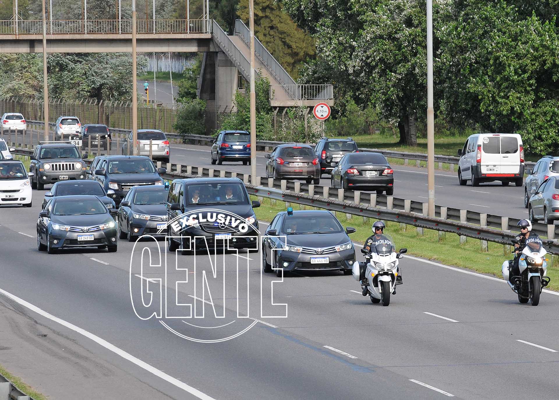 La llegada del Presidente a Jardín de Paz. Foto: Julio César Ruiz/GENTE