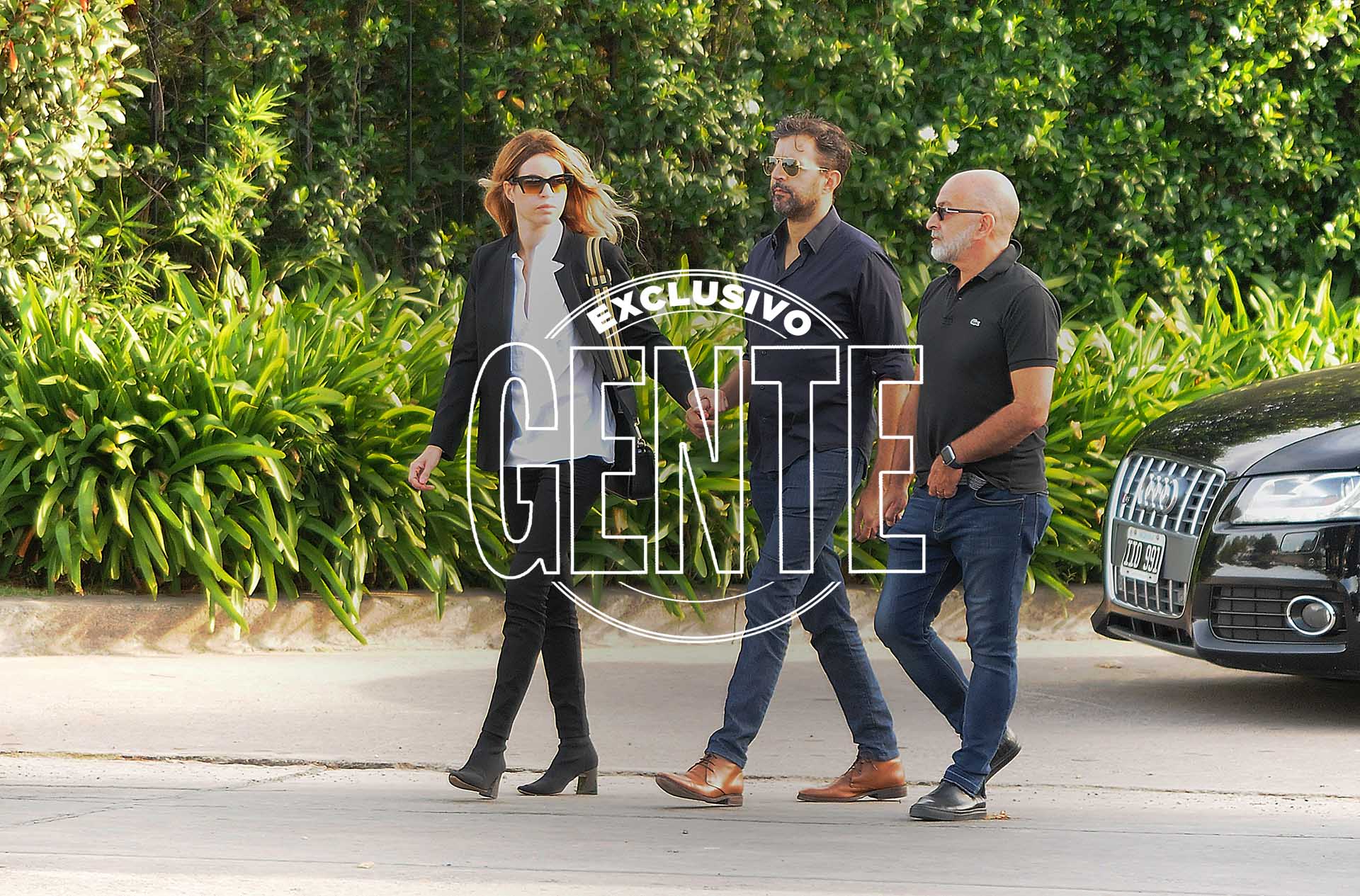 Nuria Quintela en la despedida de Franco Macri, de quien fue pareja. Foto: Julio César Ruiz/GENTE