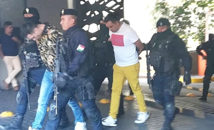 “El Huguito” y “El Alexis”, supuestos líderes de la célula criminal que controla la venta de droga y extorsiones en la Ciudad de MéxicoFoto: (Captura de pantalla)