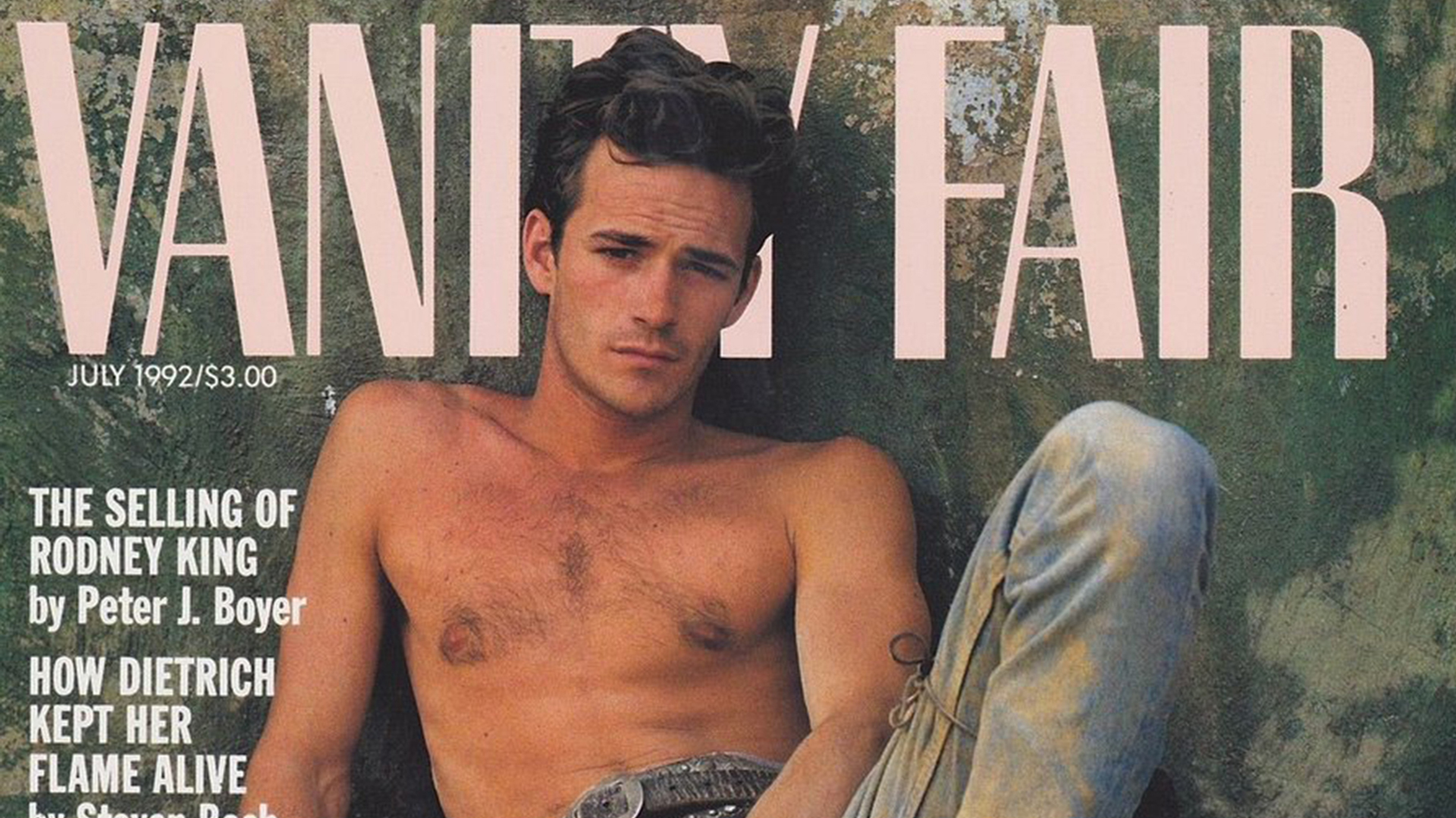 Luke Perry en la portada de Vanity Fair (Foto: Archivo)