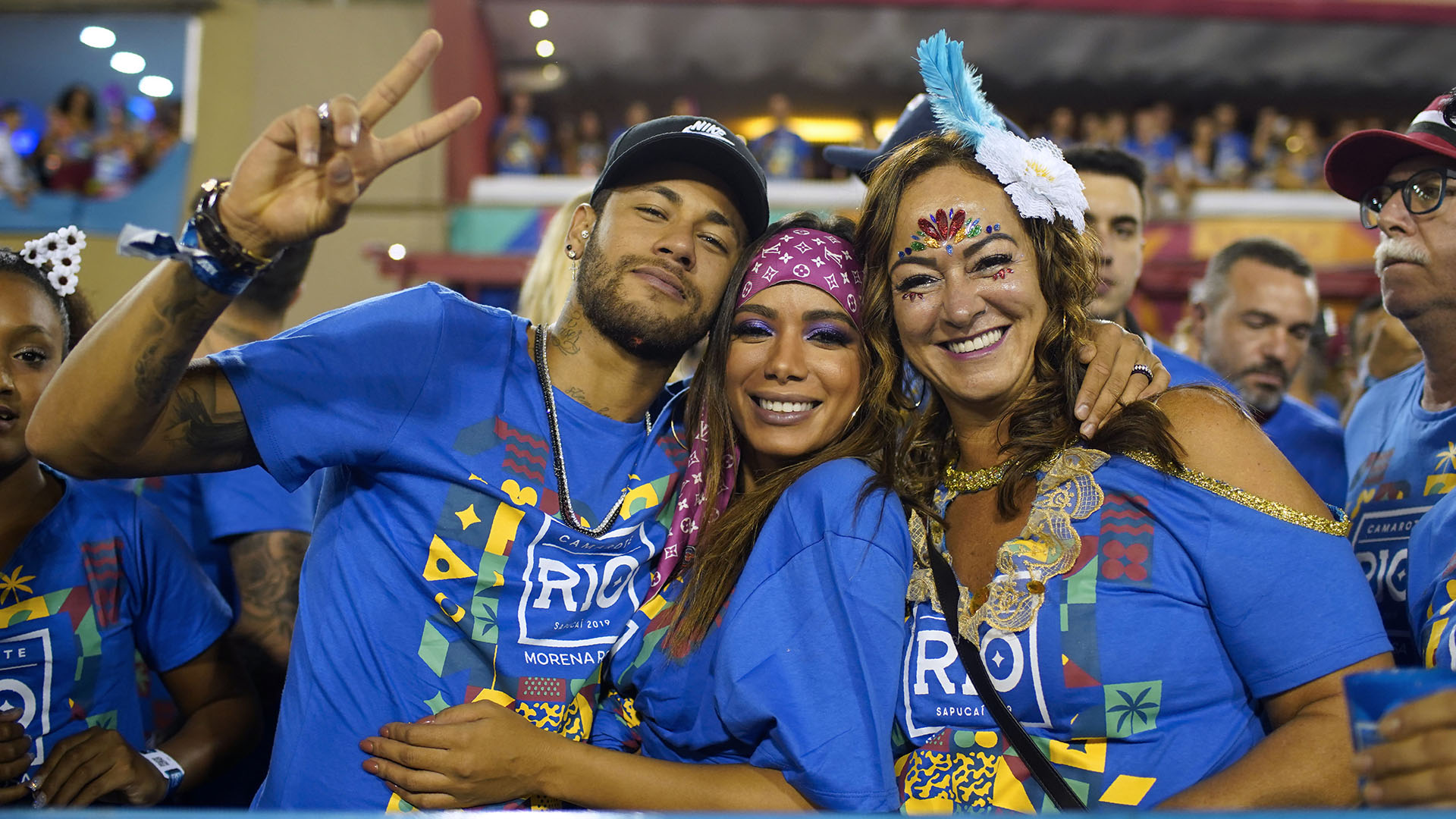 Neymar desfiló con la escuela Vila Isabel (Mauro Pimentel / AFP)